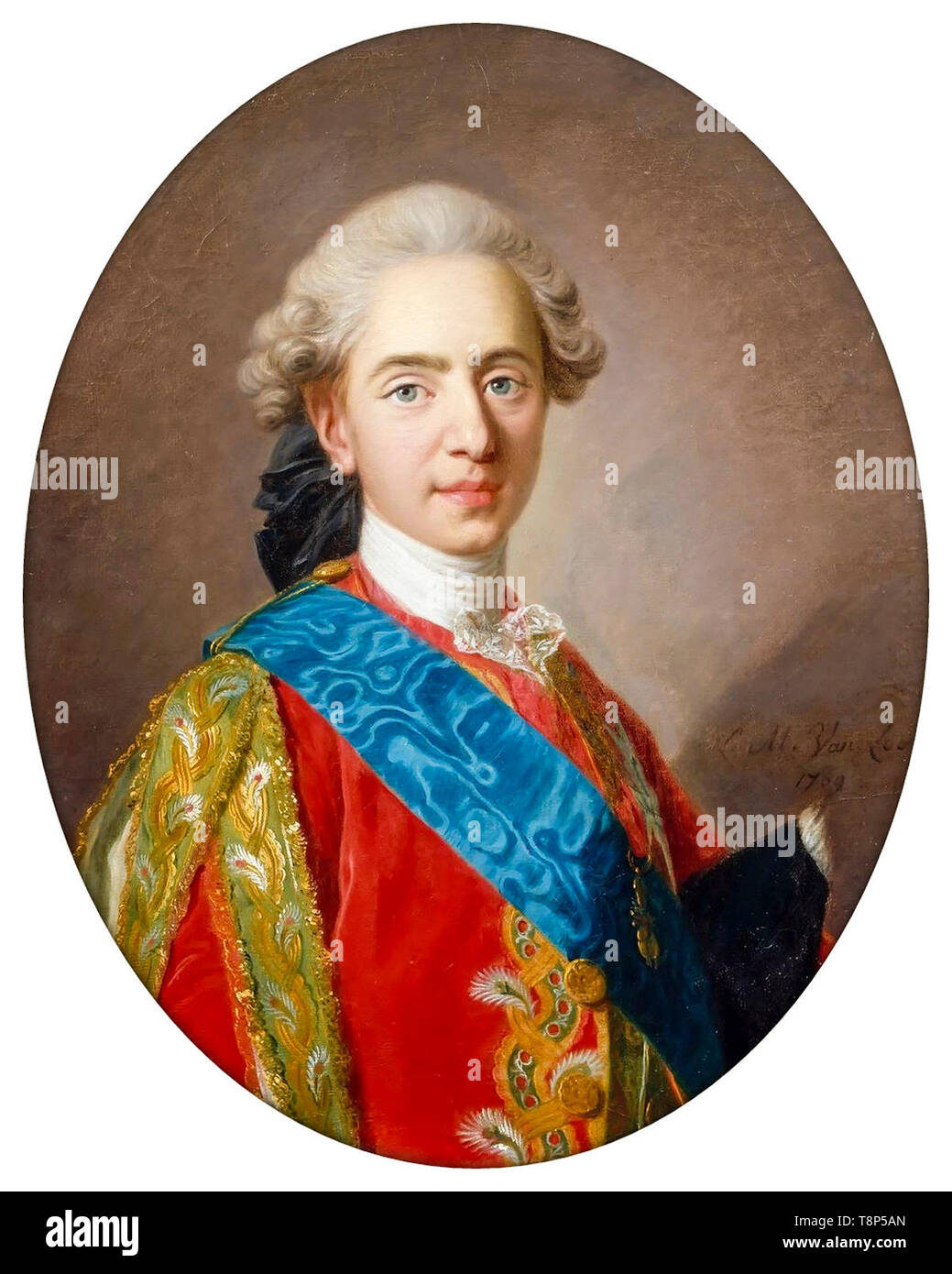 Louis-Michel van Loo, Louis XVI when he was the Dauphin of France, portrait painting, 1769 Stock Photo
