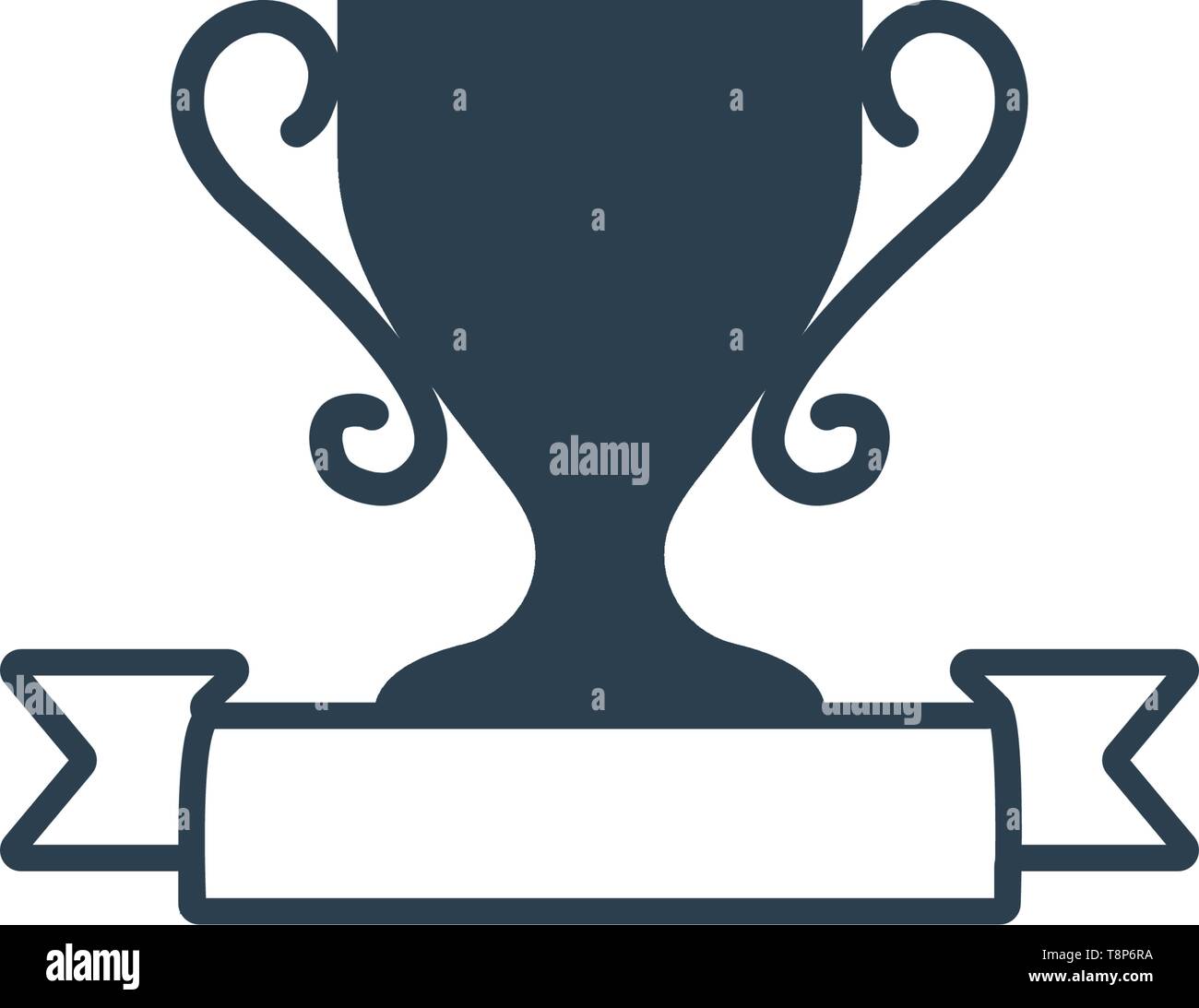trophy award winner icon vector illustration template - vector Stock Vector