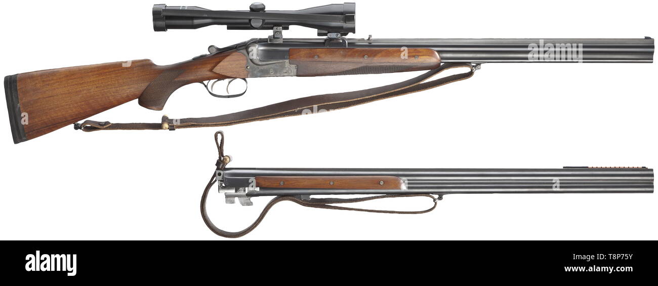 LONG ARMS, MODERN HUNTING WEAPONS, over and under shotgun Merkel, with