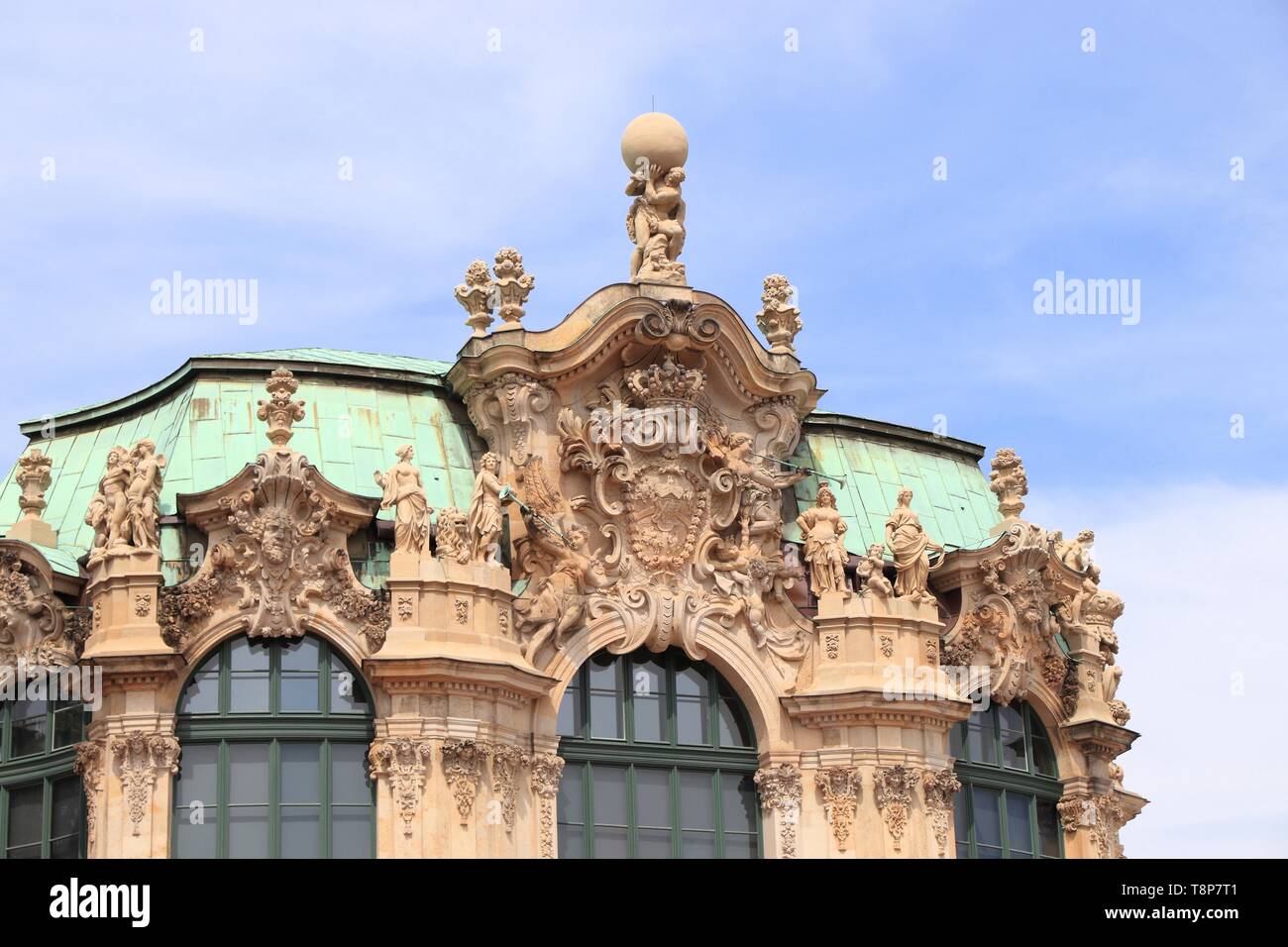 Baroque architecture of Zwinger Palace in Dresden, Germany. Stock Photo