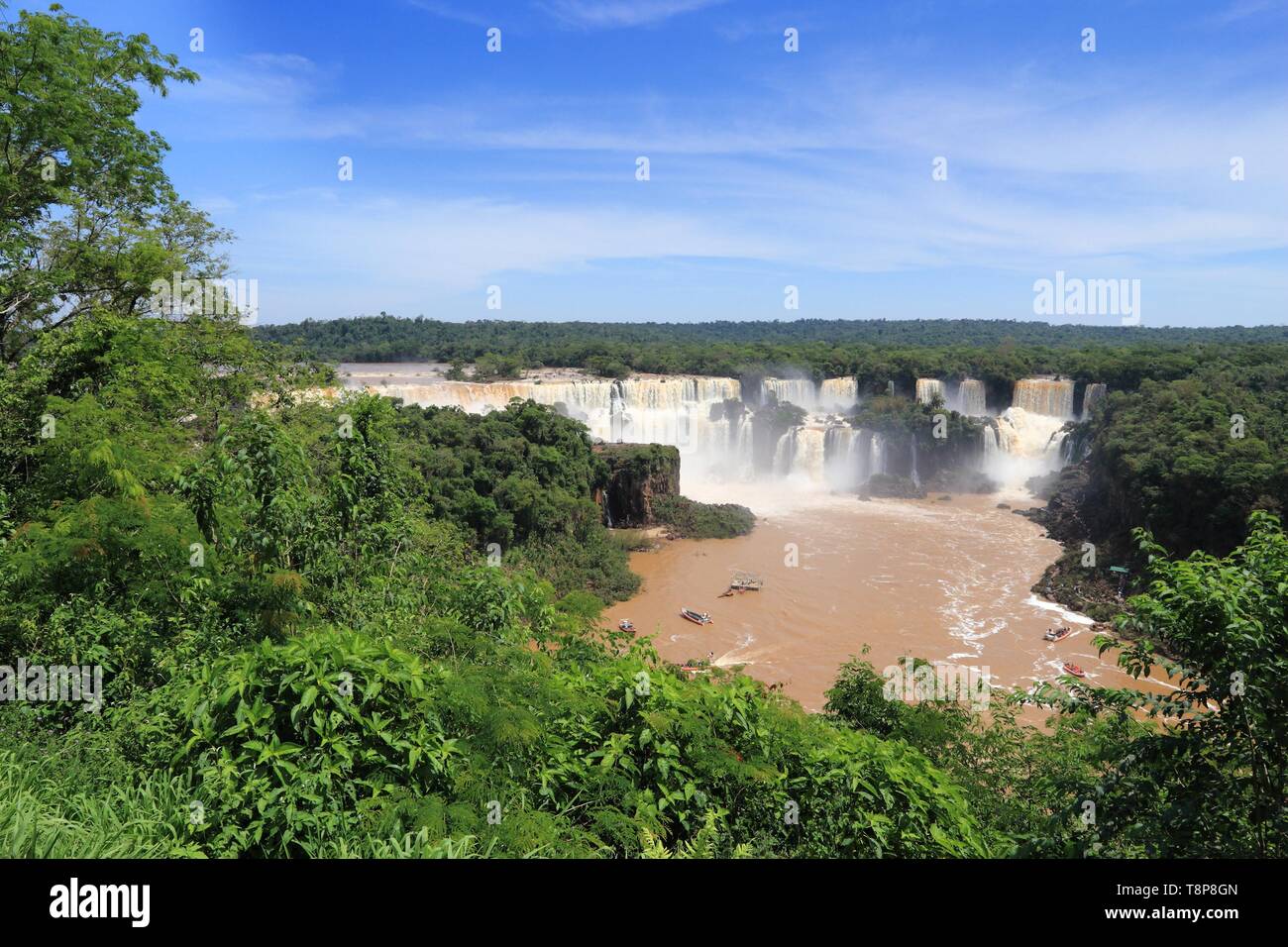 Iguazu Falls National Park in Brazil and Argentina. South America nature. Stock Photo