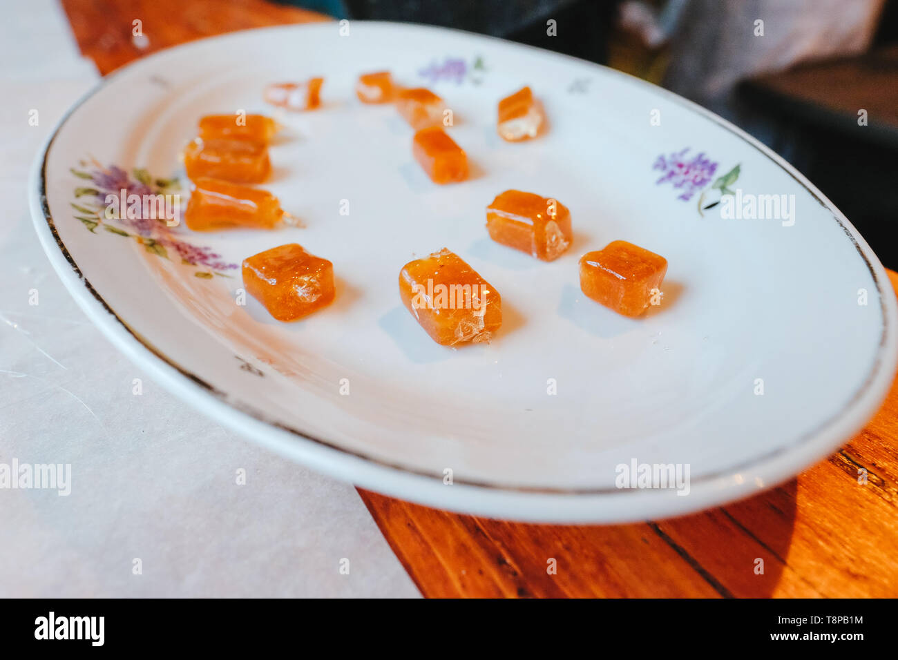 sweets are on the dish Stock Photo