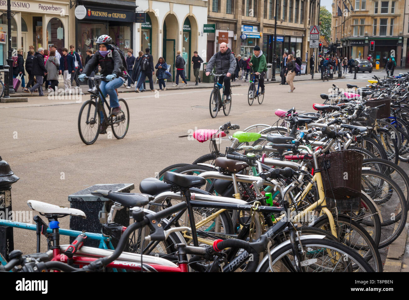 Street packed with cyclists hi-res stock photography and images - Alamy