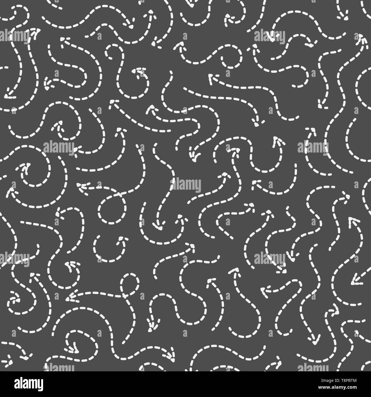 Hand drawn arrows seamless pattern. Creative abstract background ...