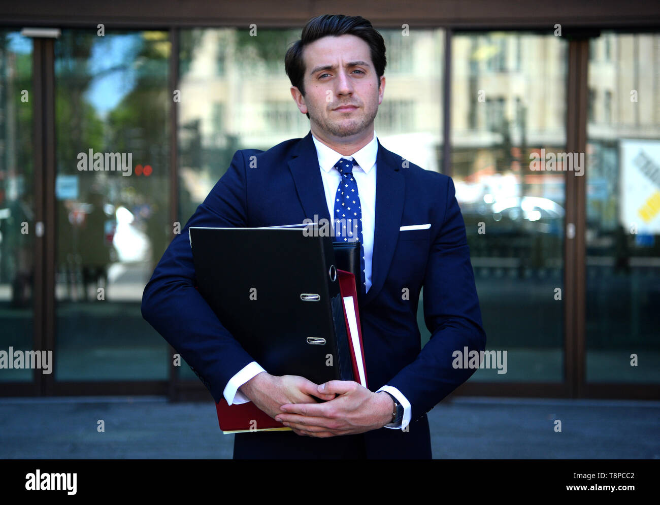 Marcus Bell outside Westminster Magistrates Court in London, where he has brought a case against Boris Johnson for intentionally misleading the public during the referendum. Stock Photo