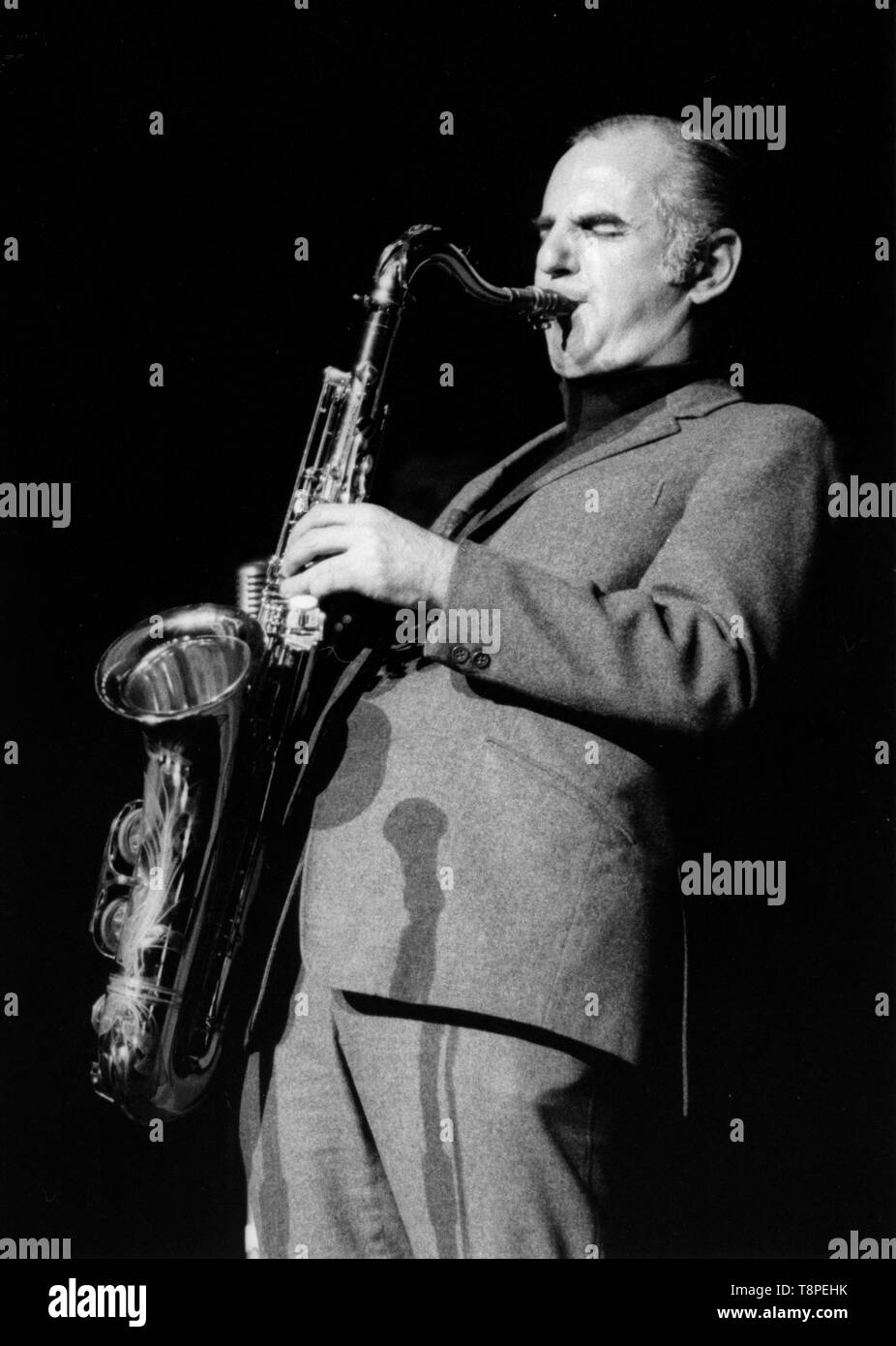 Ronnie Scott, Jazz Expo, Hammersmith, London, 1968. Creator Brian