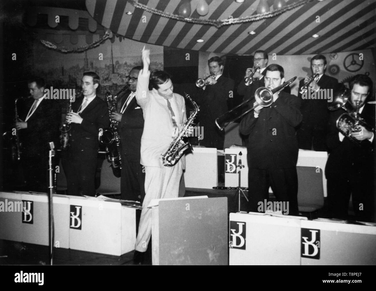 John Dankworth Band, Sunday night sessions, Marquee Club, London, 1960. Creator: Brian Foskett. Stock Photo