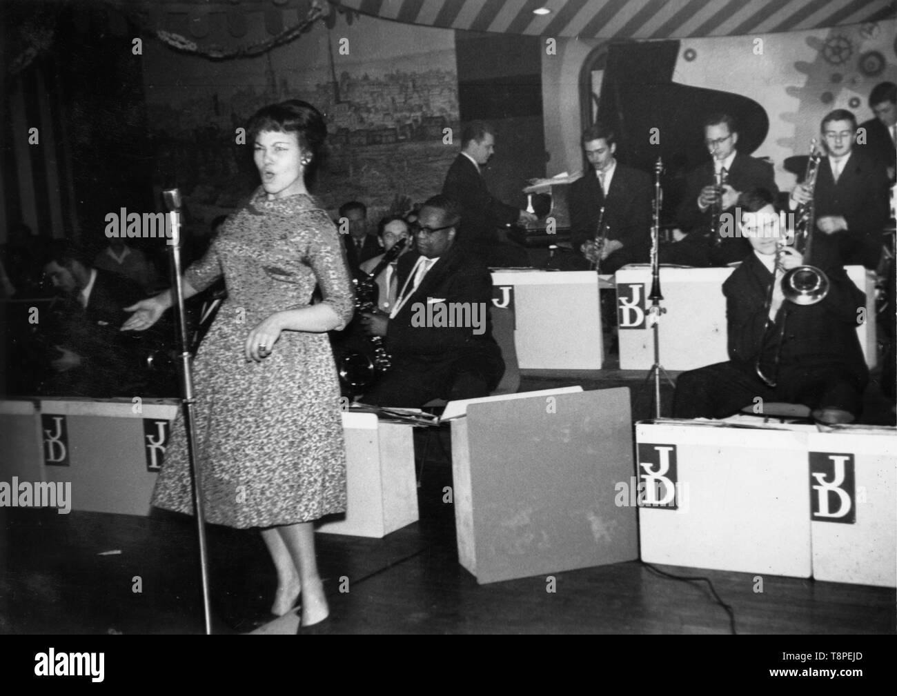 Cleo Lane, Johnny Dankworth Band, Sunday Sessions, Marquee Club, 1960. Creator: Brian Foskett. Stock Photo