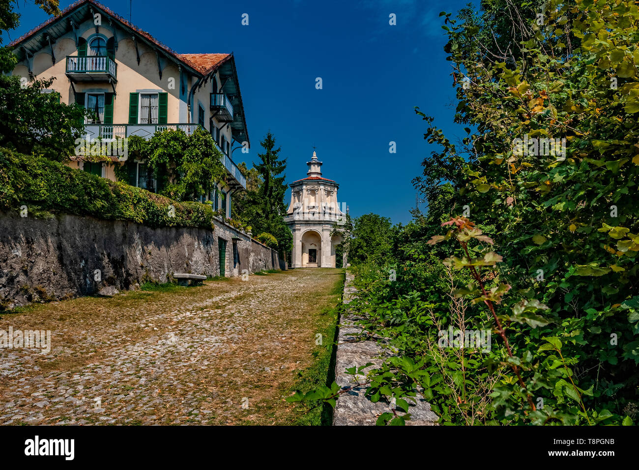 Italy Lombardy Unesco World heritage Site - Sacro Monte di Varese ( Varese sacred Mount ) - XIII Chapel -the descent of the holy spirit Stock Photo