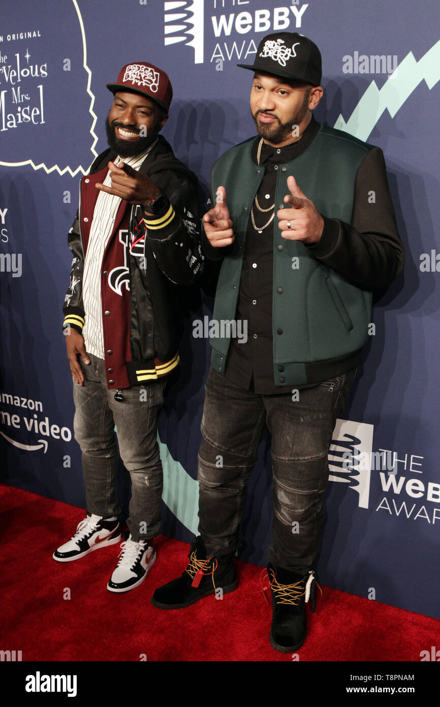 New York, USA. 13th May, 2019. Comedians Desus & Mero attend the 23rd Annual Webby Awards Red Carpet Red Carpet held at Ciprani-Downtown on May 13, 2019 in New York City. Credit: Mpi43/Media Punch/Alamy Live News Stock Photo