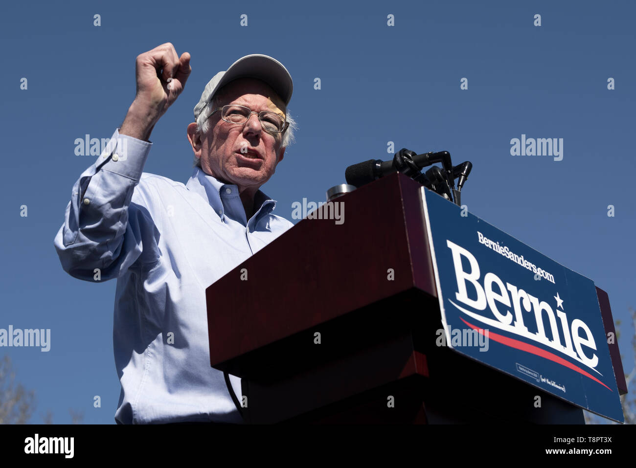 Henderson, Nevada, USA. 16th Mar, 2019. U.S. Senator and presidential candidate, Bernie Sanders seen speaking during the campaign rally in Henderson. Credit: Ronen Tivony/SOPA Images/ZUMA Wire/Alamy Live News Stock Photo