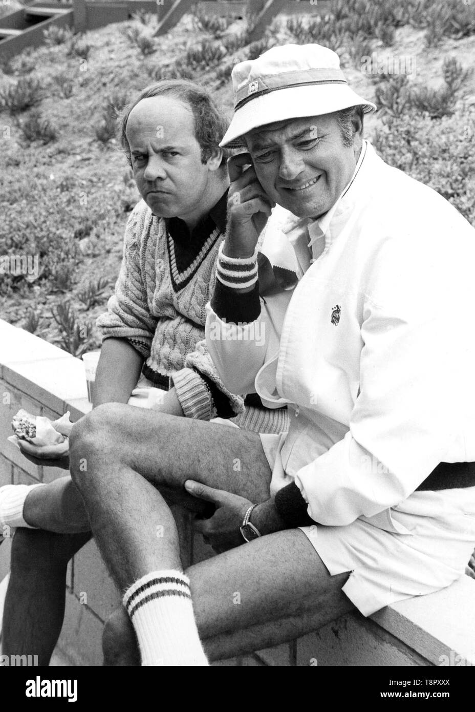 May 14, 2019: Los Angeles, California USA: FILE: Actor and comedian TIM CONWAY, best known for his Emmy winning work on 'The Carol Burnett Show, ' died on Tuesday morning. He was 85. PICTURED: TIM CONWAY and HARVEY KORMAN circa 1980's. (Credit Image: © Globe Photos/ZUMApress.com) Stock Photo