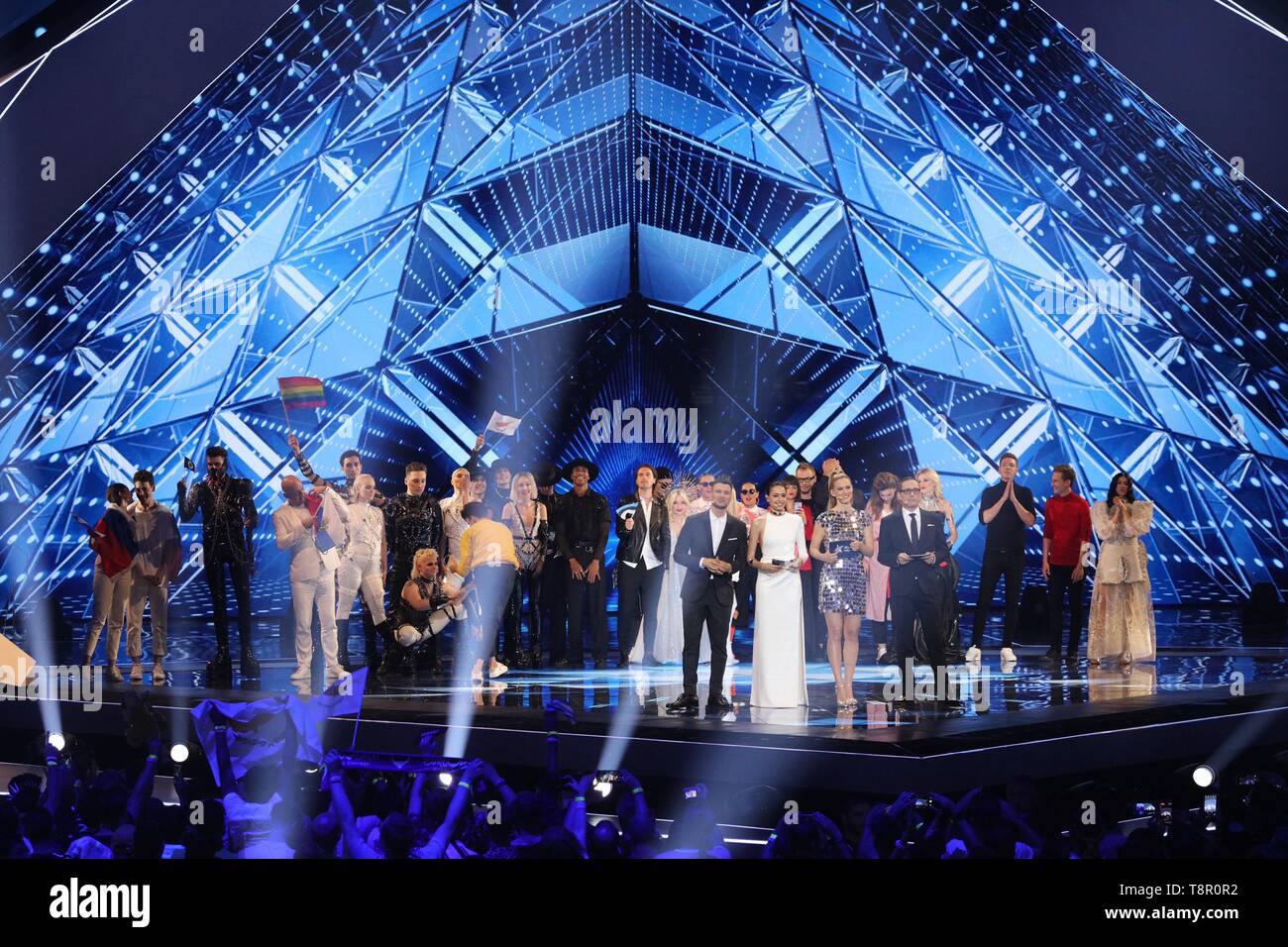 Tel Aviv, Israel. 14th May, 2019. The finalists of the Eurovision Song  Contest 2019 will be on stage. Participants from 41 countries are singing  for the contest. The final is on 18.05.2019.