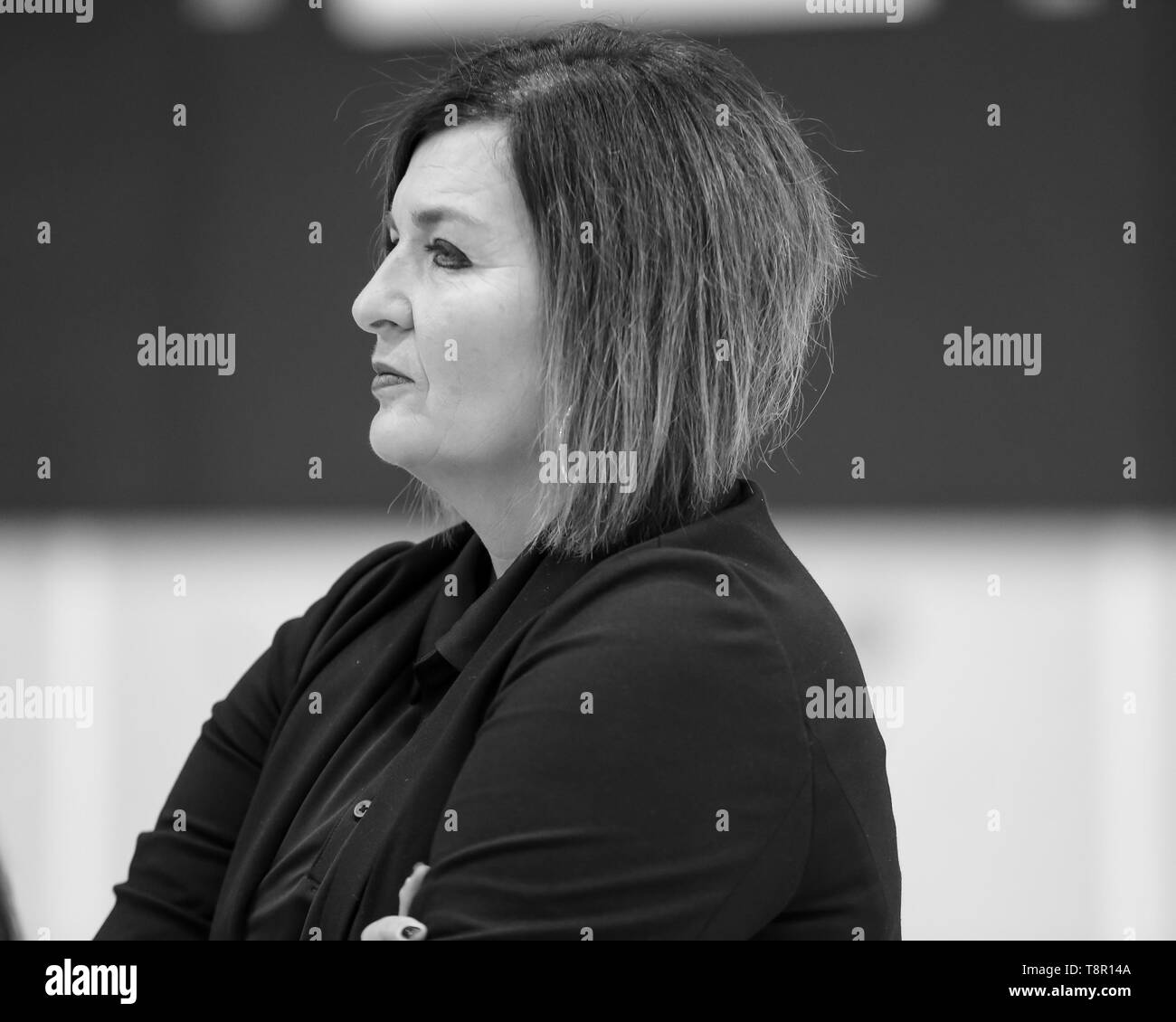 WNBA 2019: Assistant coach Latricia Trammell during Los Angeles Sparks Media Day May 14, 2019 at Los Angeles Southwest College. (Photo by Jevone Moore) Stock Photo