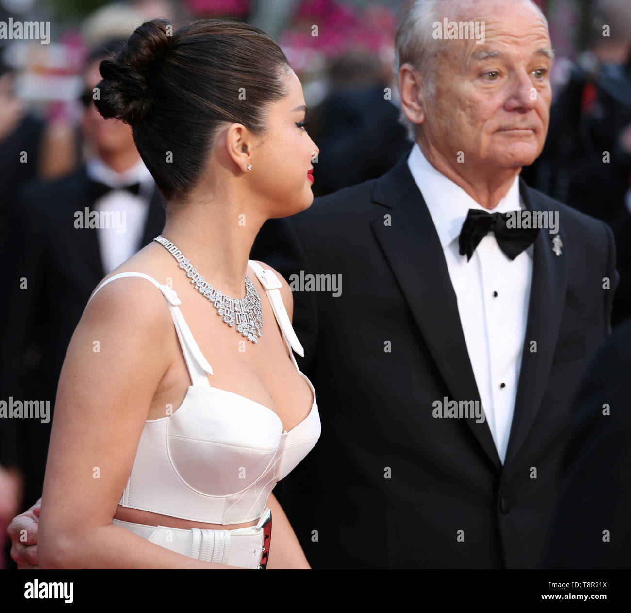 Cannes, France. 14th May, 2019. Selena Gomez and Bill Murray attend the opening ceremony and screening of 'The Dead Don't Die' during the 72nd Cannes Film Festival (Credit: Mickael Chavet/Project Daybreak/Alamy Live News) Credit: Mickael Chavet/Alamy Live News Stock Photo