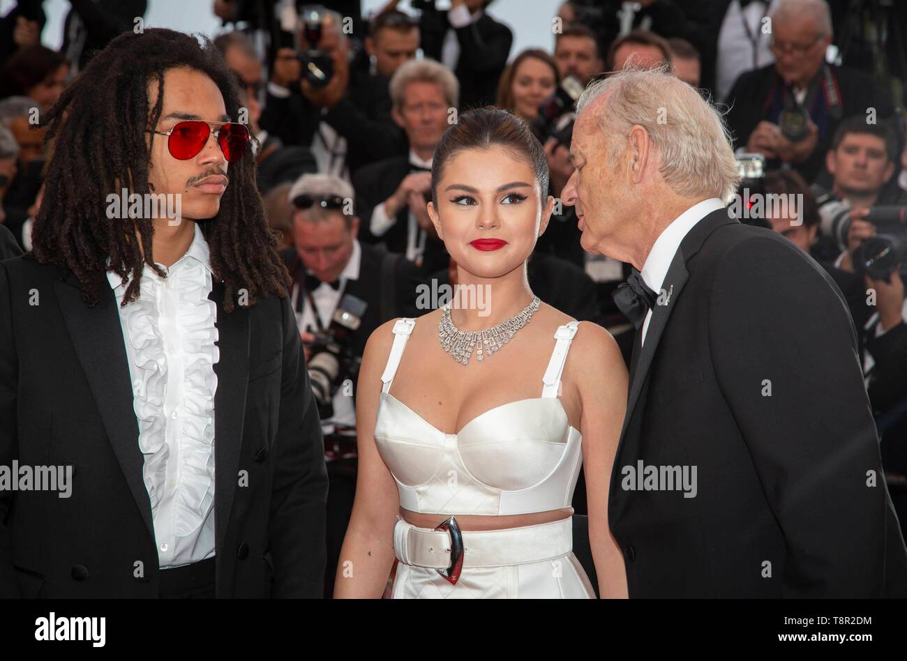 Cannes, France. 14th May, 2019. Luka Sabbat (l-r), Selena Gomez and Bill Murray attend at the opening and premiere of 'The Dead Don't Die' during the 72nd Cannes Film Festival at Palais des Festivals in Cannes, France, on 14 May 2019. | usage worldwide Credit: dpa/Alamy Live News Stock Photo
