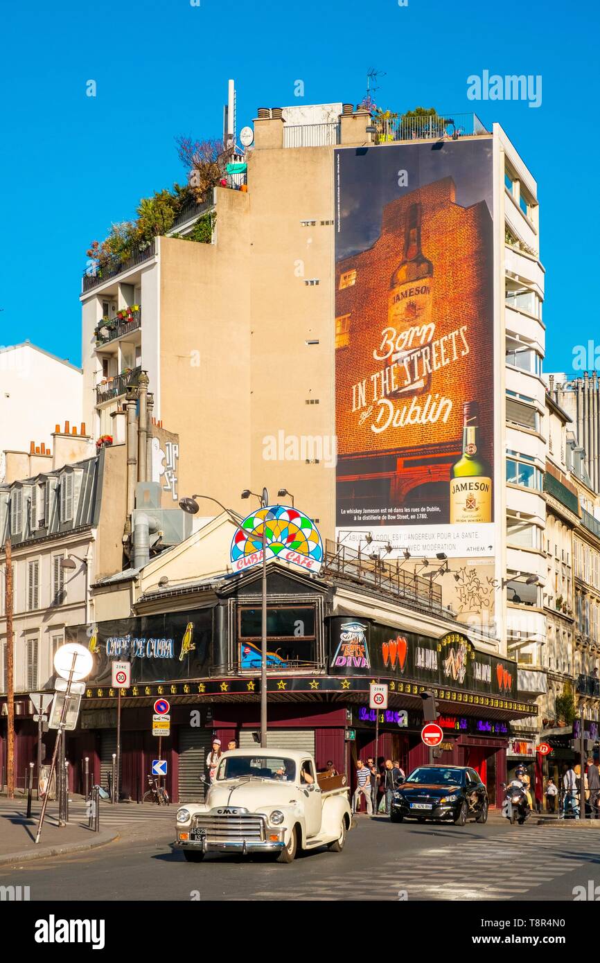 France, Paris, Pigalle District, The Place Blanche Stock Photo - Alamy