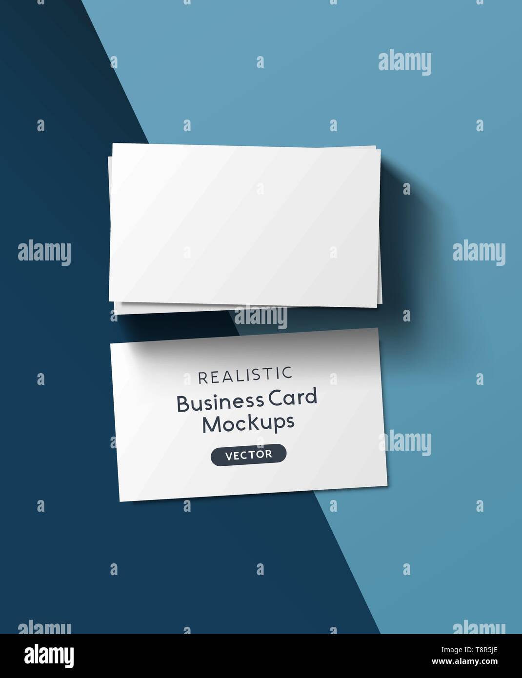 Download A Stack Of Business Cards Realistic Branding Mockup Vector With Shadows Stock Vector Image Art Alamy PSD Mockup Templates