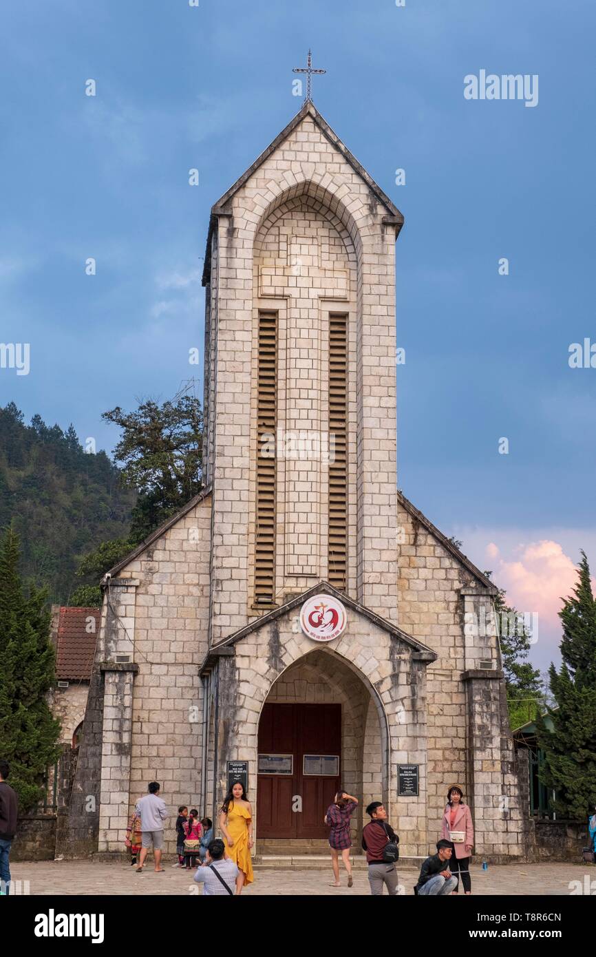 Vietnam Lao Cai Province Sa Pa Town Church Of Notre Dame Du Rosaire Built In 10 By The French Stock Photo Alamy
