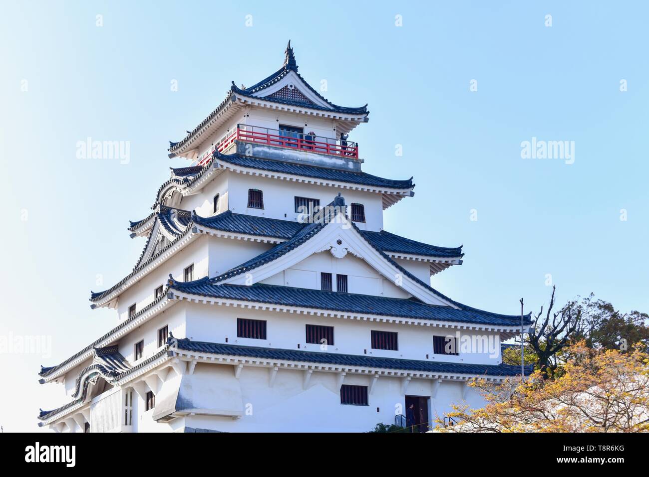 Beautiful Karatsu Castle in Saga Prefecture Stock Photo