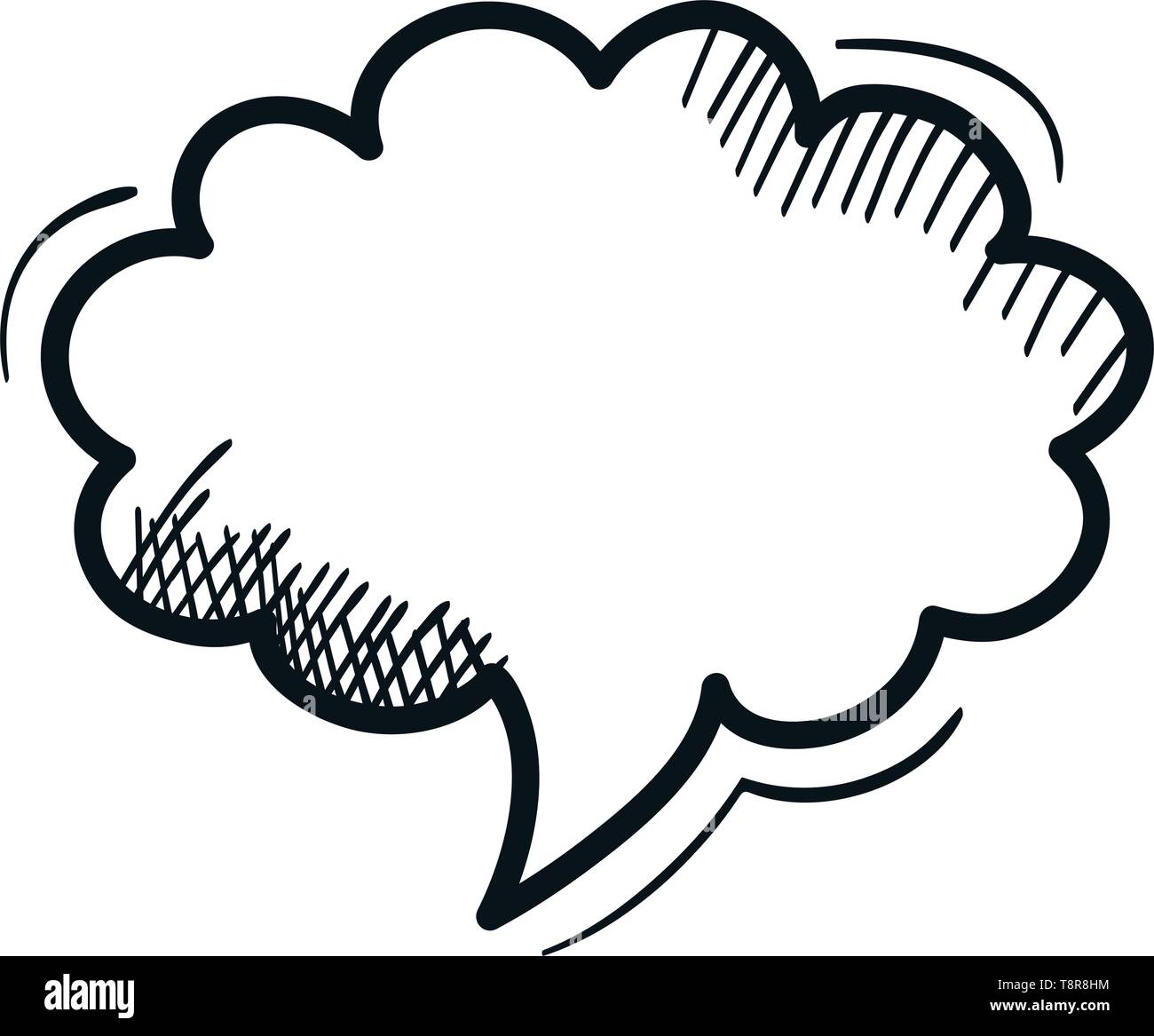 speech bubble message drawing vector illustration design Stock Vector