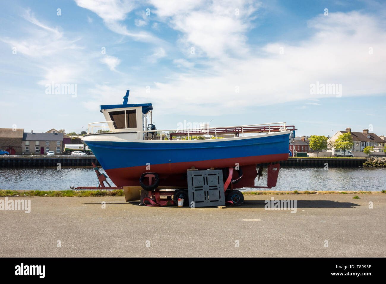 Fishing boats in Arklow  harbor - Ireland Stock Photo