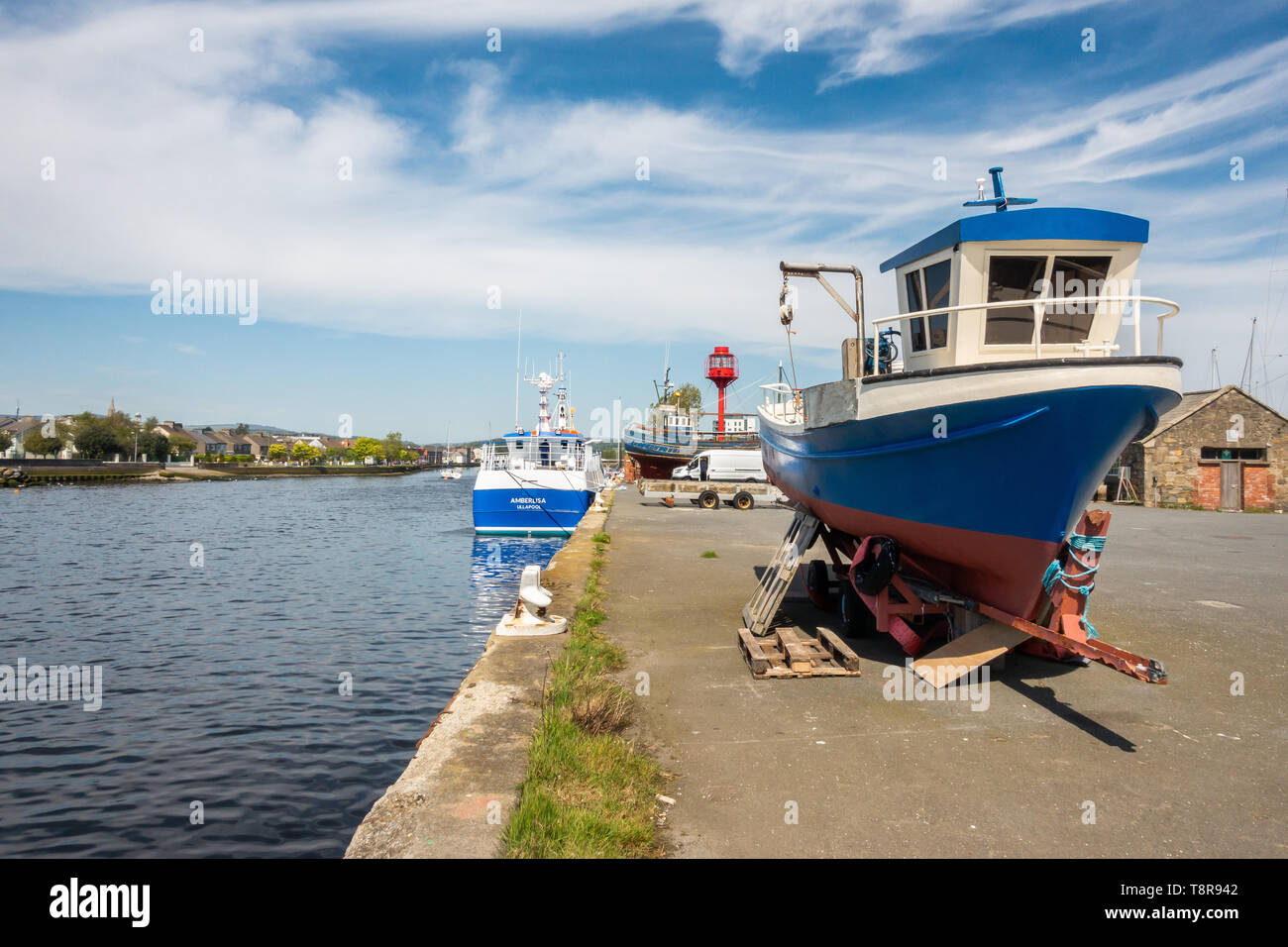 Fishing boats in Arklow harbor Ireland Stock Photo Alamy