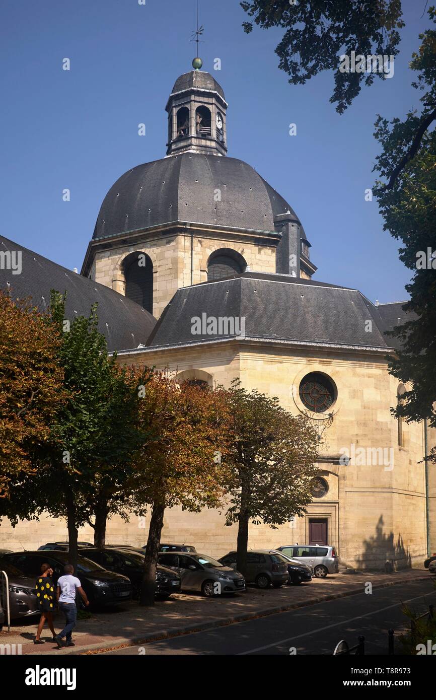 France, Paris, La Pitie Salpetriere Hospital, St Louis de la Salpetriere chapel Stock Photo