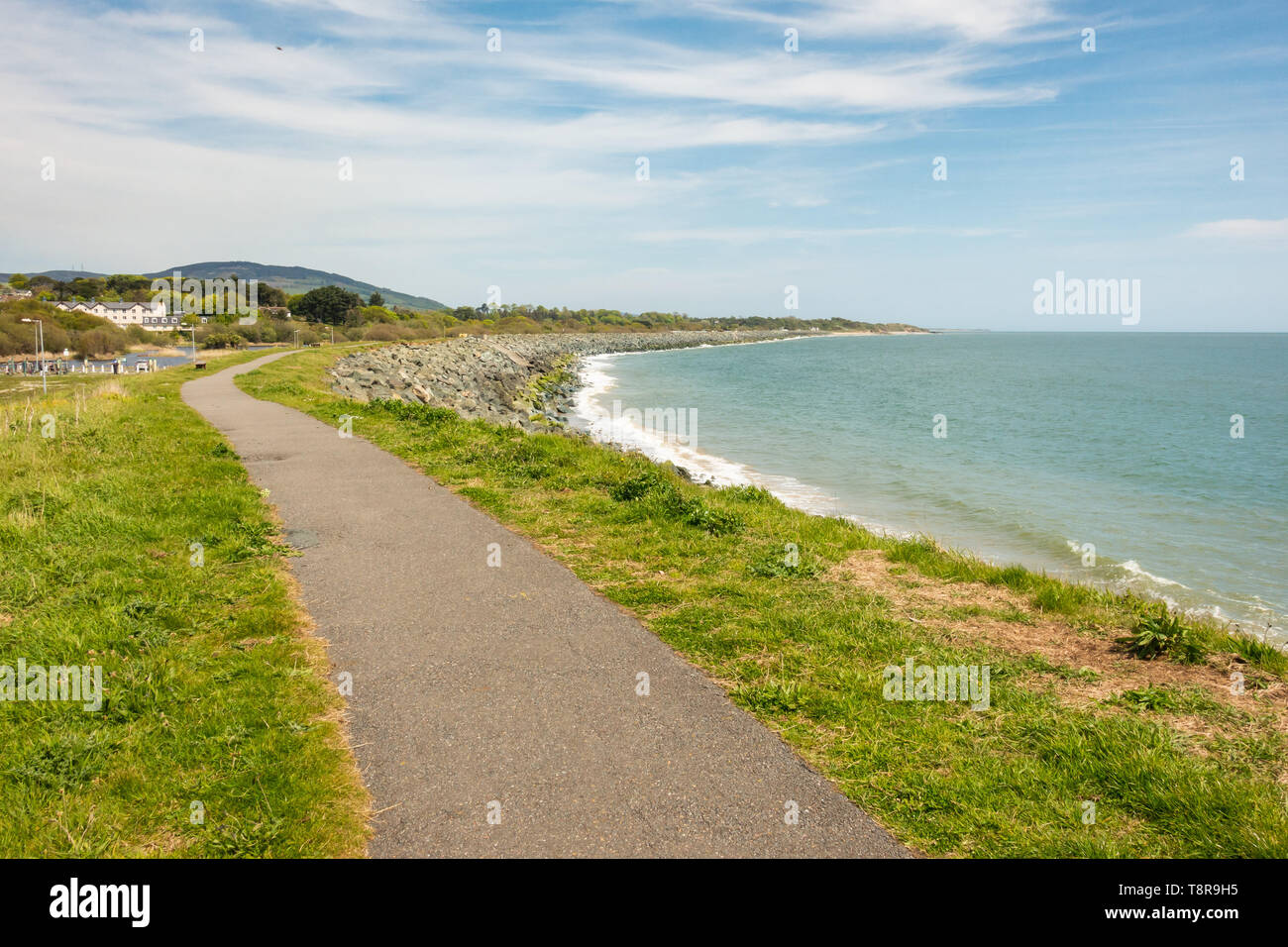 Arklow coastline in Ireland Stock Photo