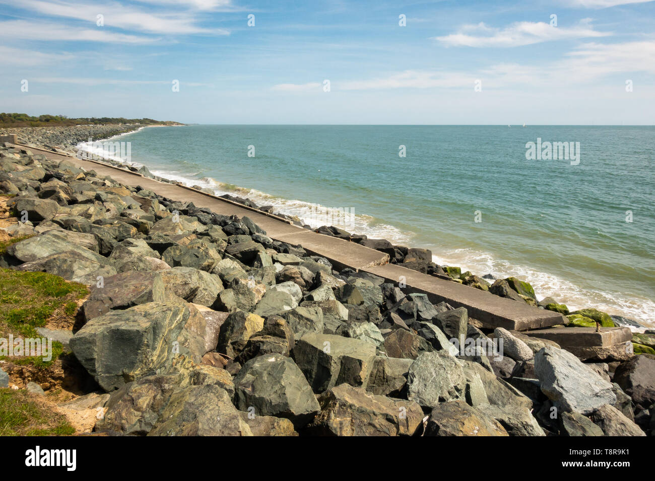 Arklow coastline in Ireland Stock Photo