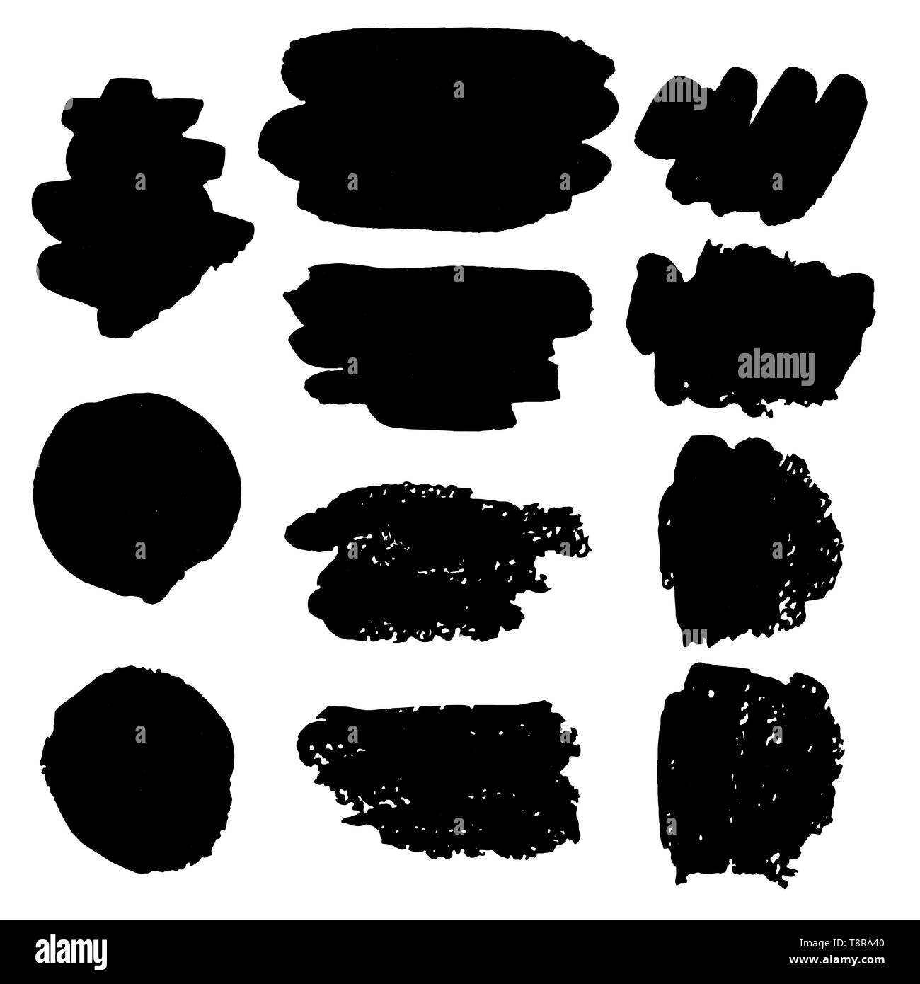 Brush strokes hand drawn vector illustration Stock Vector Image & Art ...