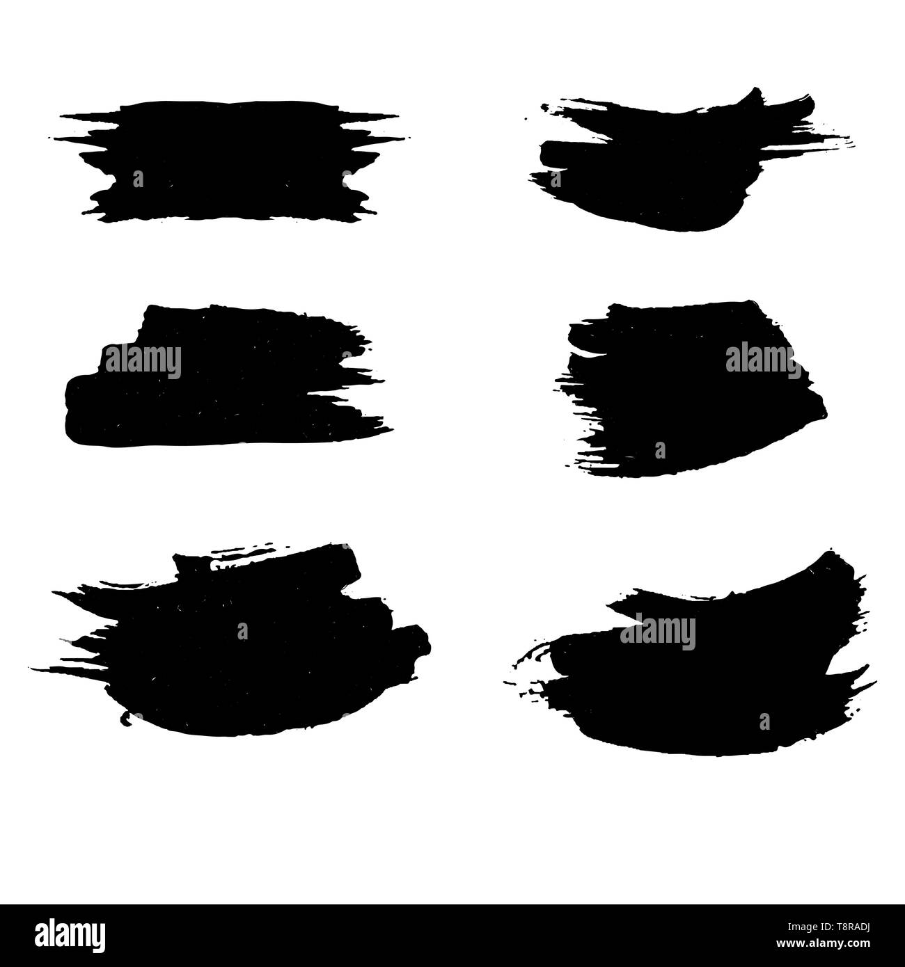 Brush strokes hand drawn vector illustration Stock Vector Image & Art ...