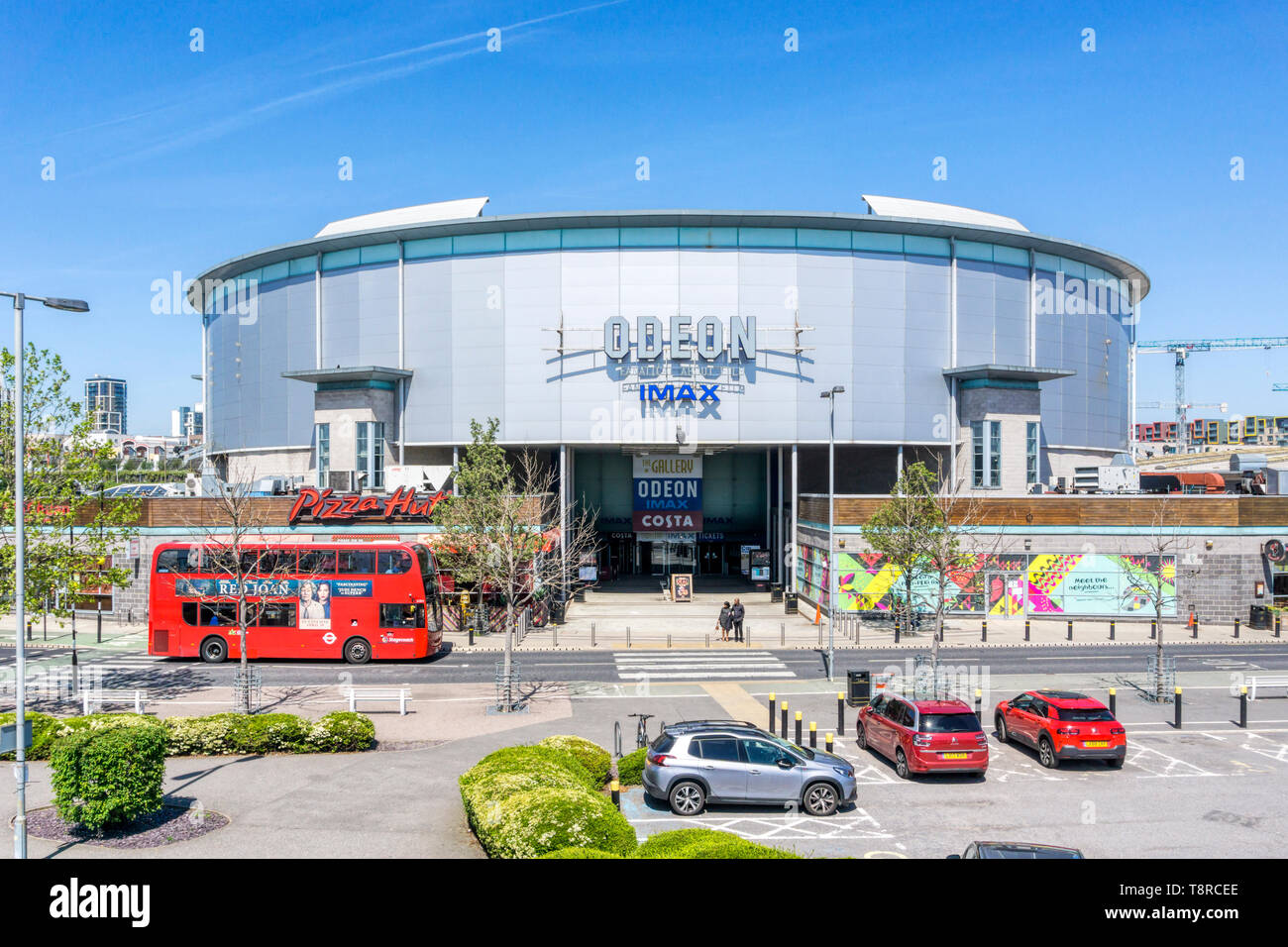 The Odeon Greenwich Imax cinema at the Millennium Leisure Park, Bugsby's Way on Greenwich Peninsula. Stock Photo
