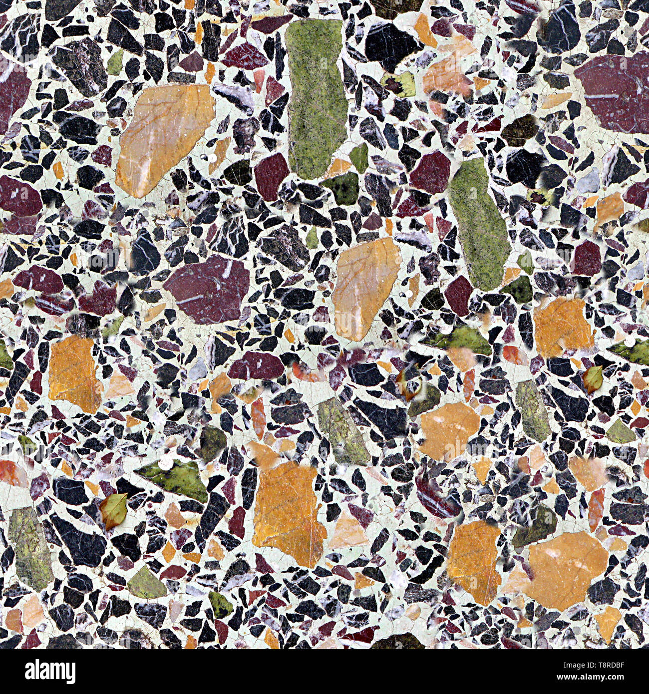 Terrazzo Floor Seamless Texture Tile Stock Photo