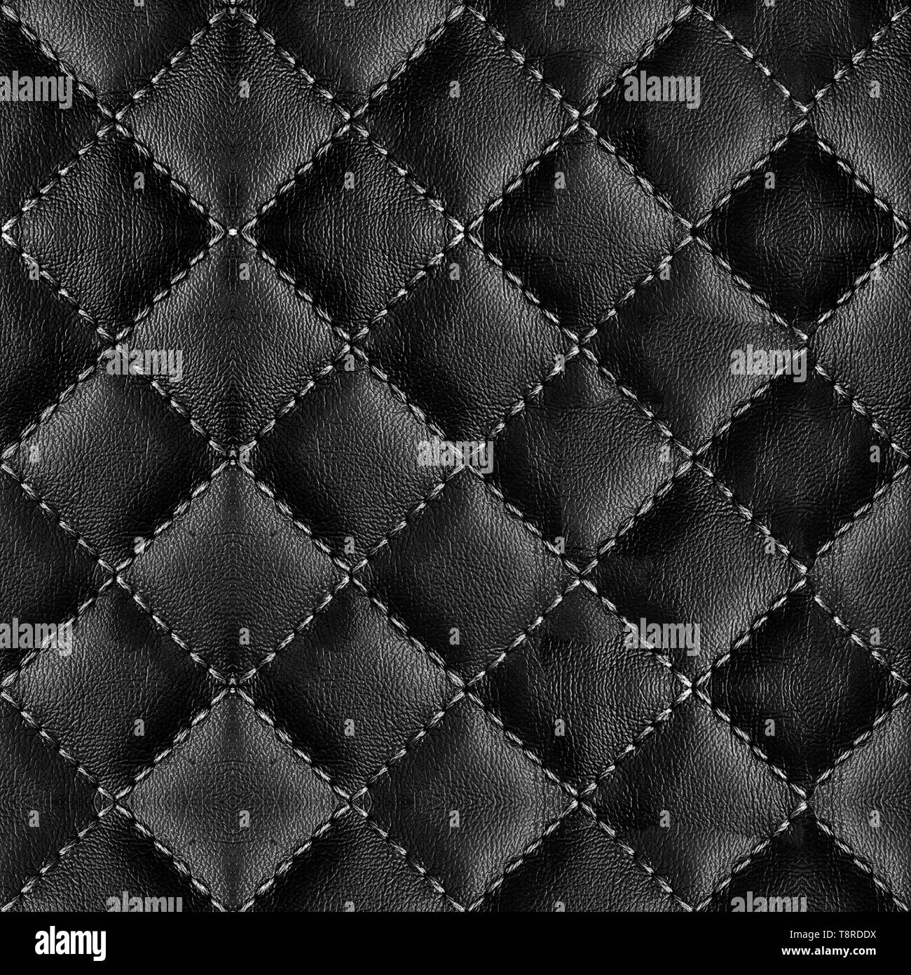 Seamless Black Chair Leather Texture Stock Photo Alamy