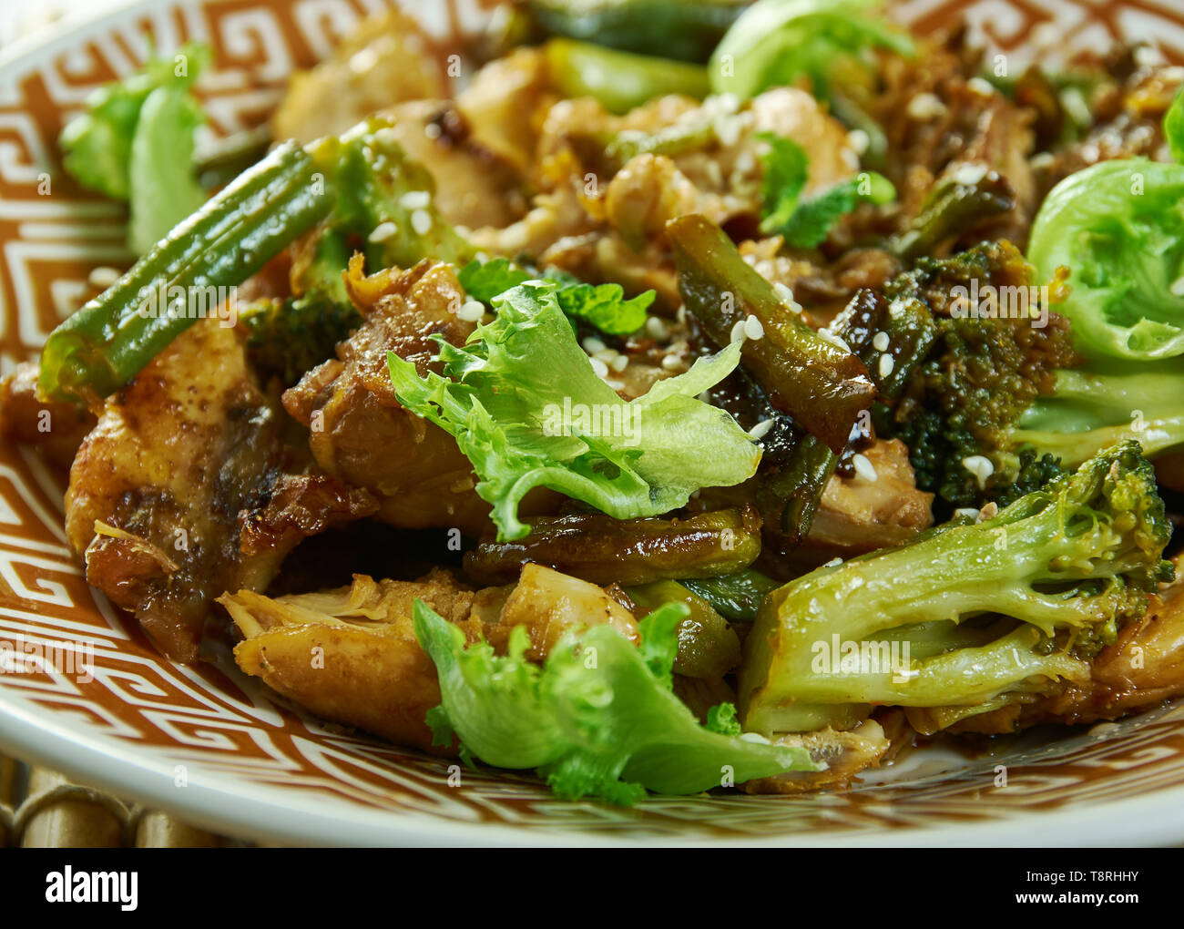 Teriyaki Chicken Casserole Favorite Chinese Takeout Prepared Stock Photo Alamy