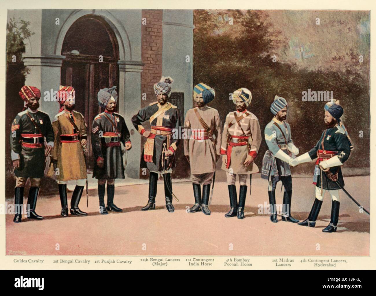 'Types of Indian Cavalry', 1901. Creator: Gregory & Co. Stock Photo