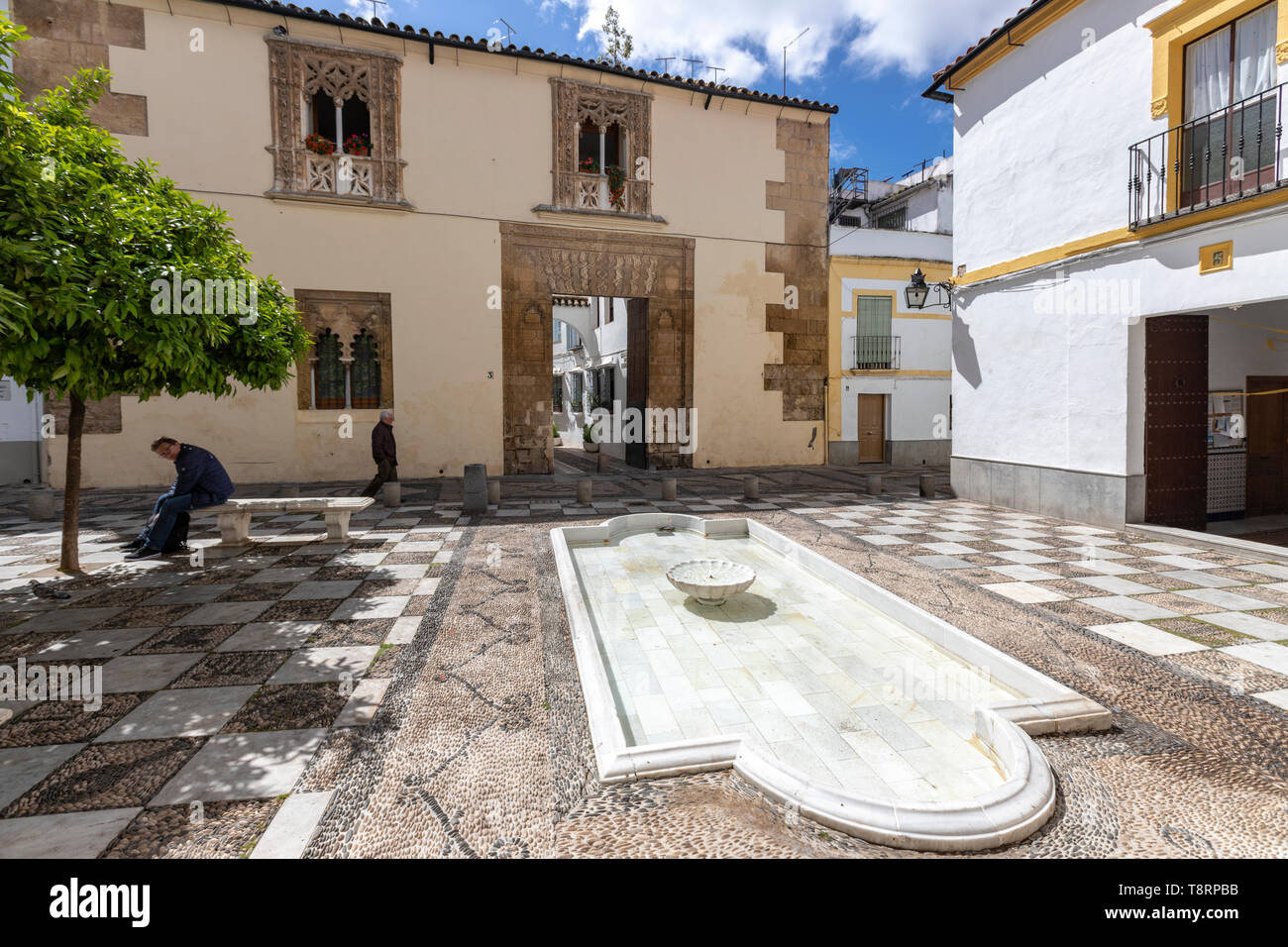 Plaza Angel De Torres Casa Del Indiano Calleja Del Indiano Cordoba Andalusia Spain Stock Photo Alamy
