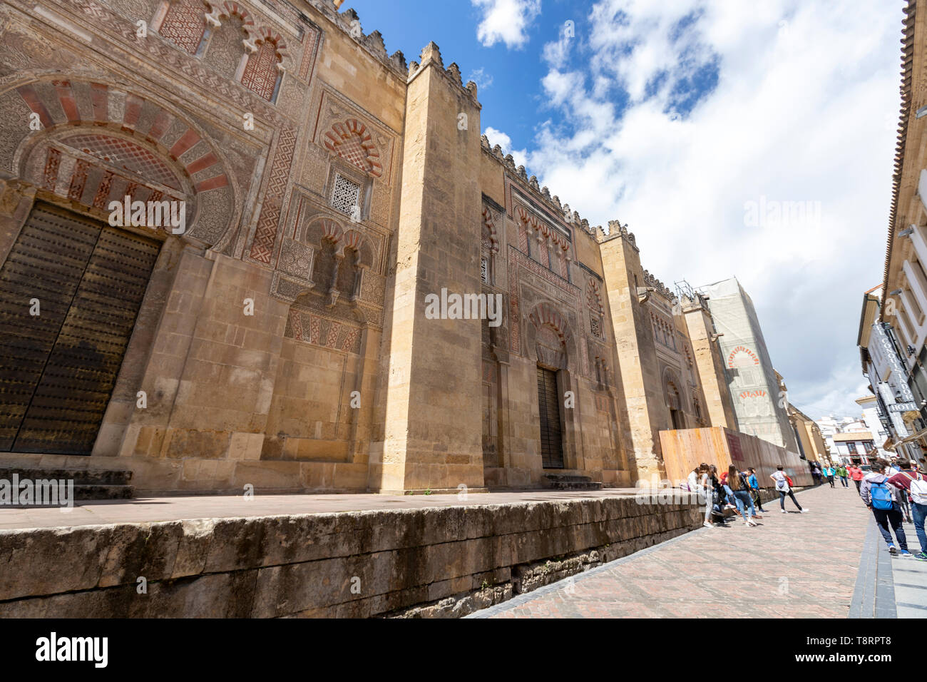 Puerta de San Nicolas and Puerta de la Concepción Antigua,  East facade of Mosque–Cathedral of Córdoba, Mezquita Cordoba, Andalusia, Spain Stock Photo