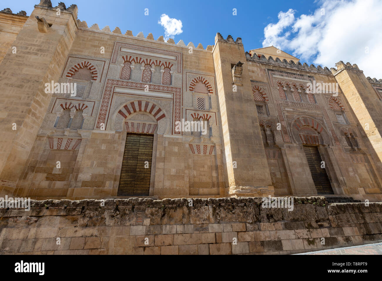 Puerta de San José and Puerta de la Concepción Antigua,  East facade of Mosque–Cathedral of Córdoba, Mezquita Cordoba, Andalusia, Spain Stock Photo