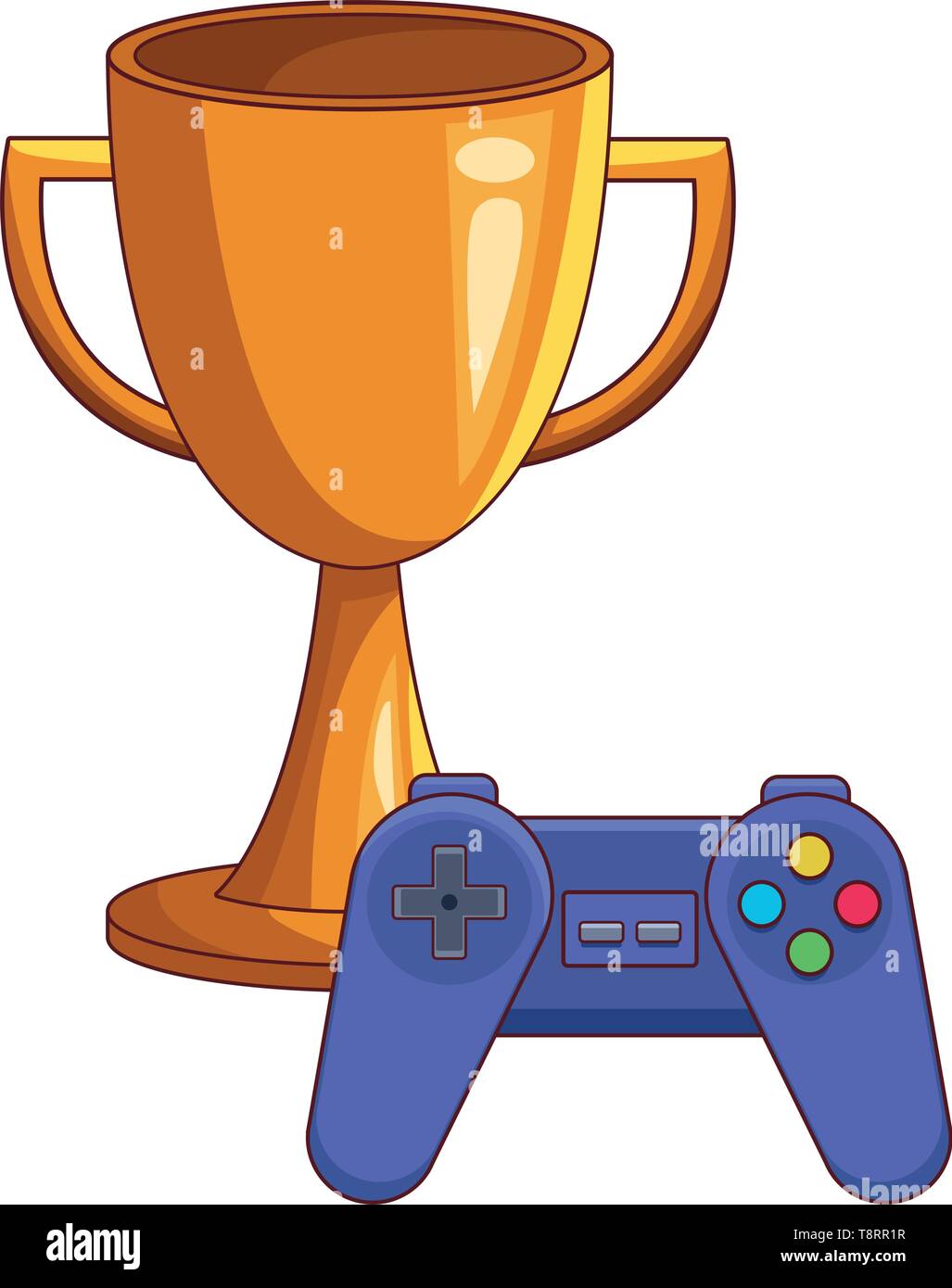 success champion trophy cartoon Stock Vector Image & Art - Alamy