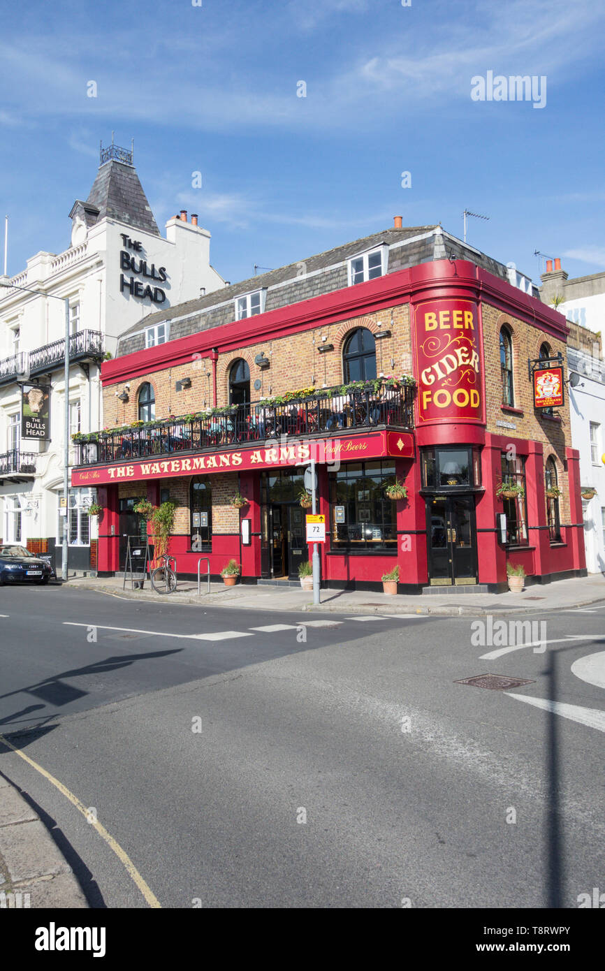 The Waterman's Arms public house, Lonsdale Road, Barnes, London, SW13