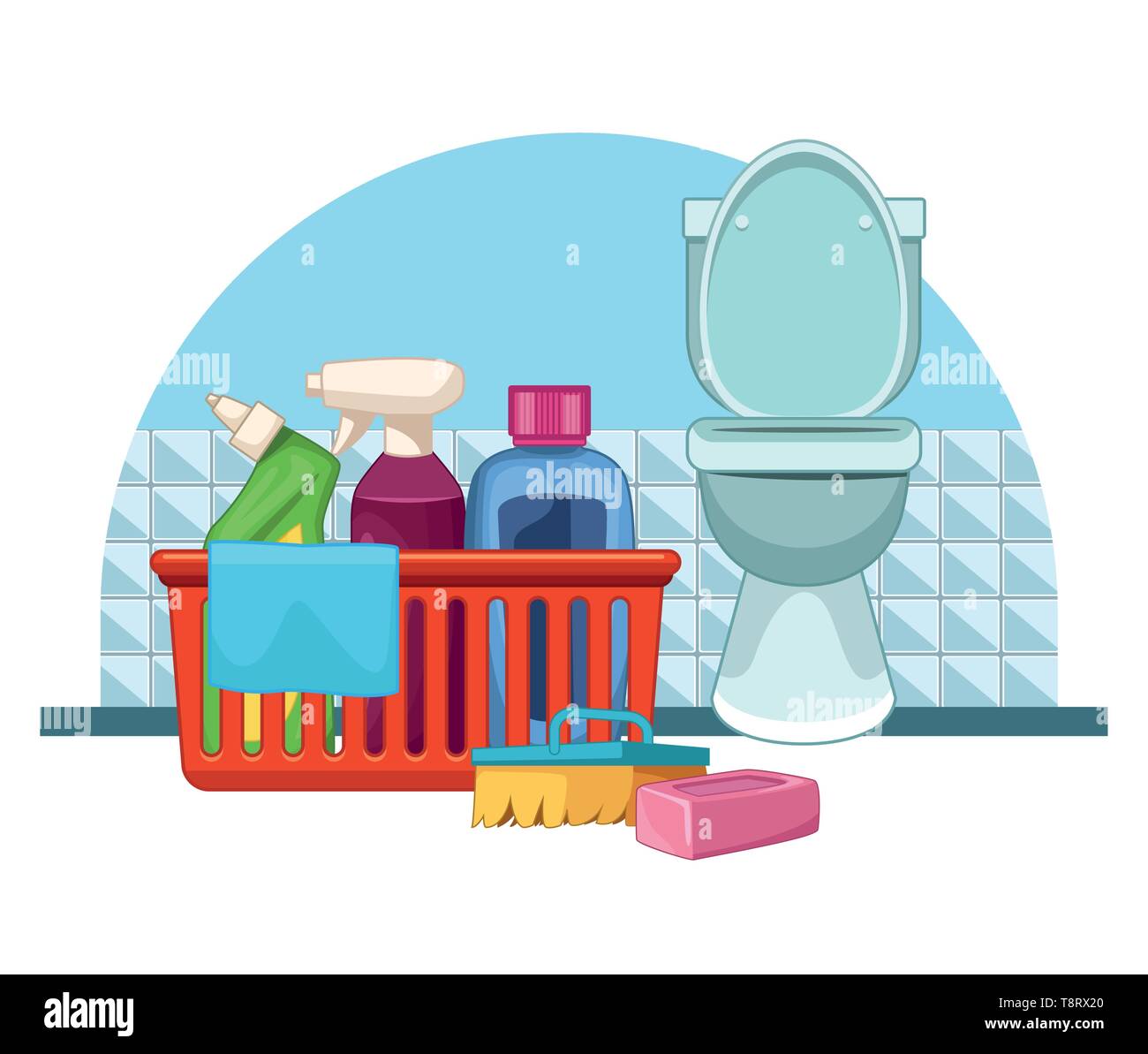 housekeeping cleaning cartoon Stock Vector Image & Art Alamy
