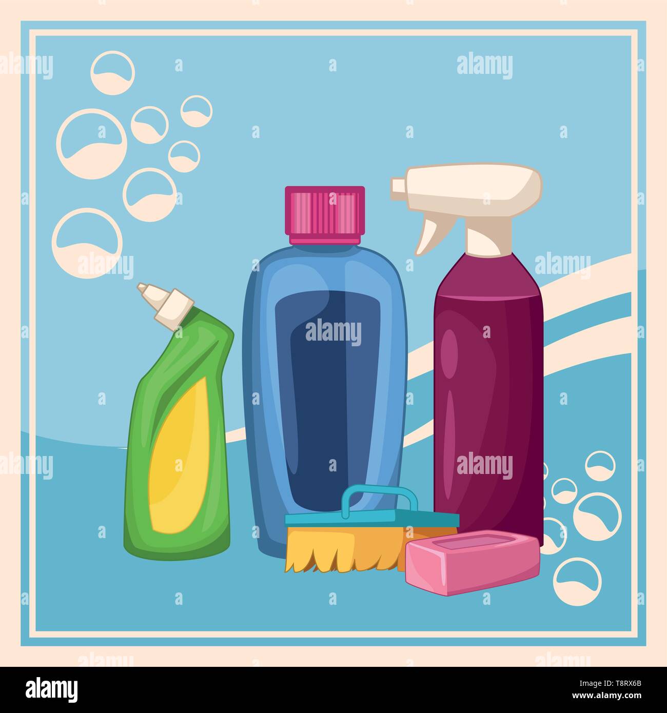 housekeeping cleaning cartoon Stock Vector Image & Art Alamy