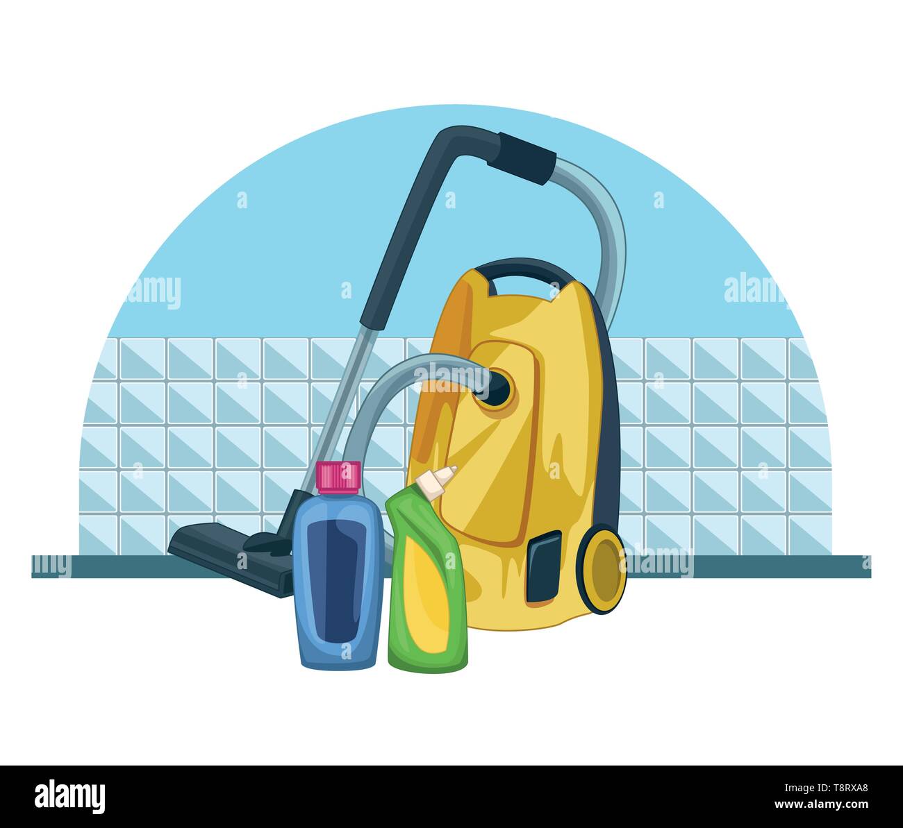 housekeeping cleaning cartoon Stock Vector Image & Art Alamy