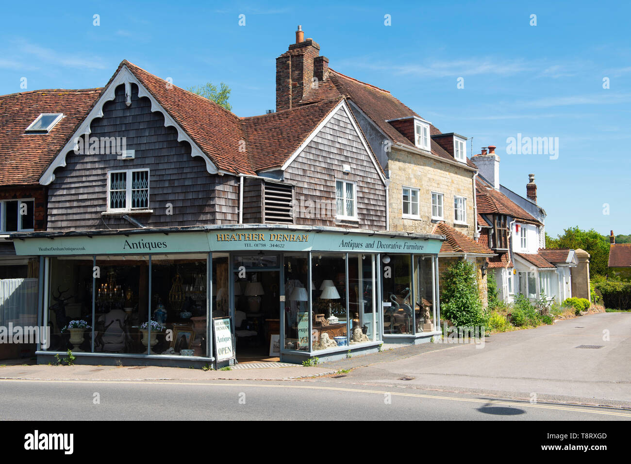 Early afternoon in mid-May in the market town of Petworth, West Sussex, England, UK Stock Photo