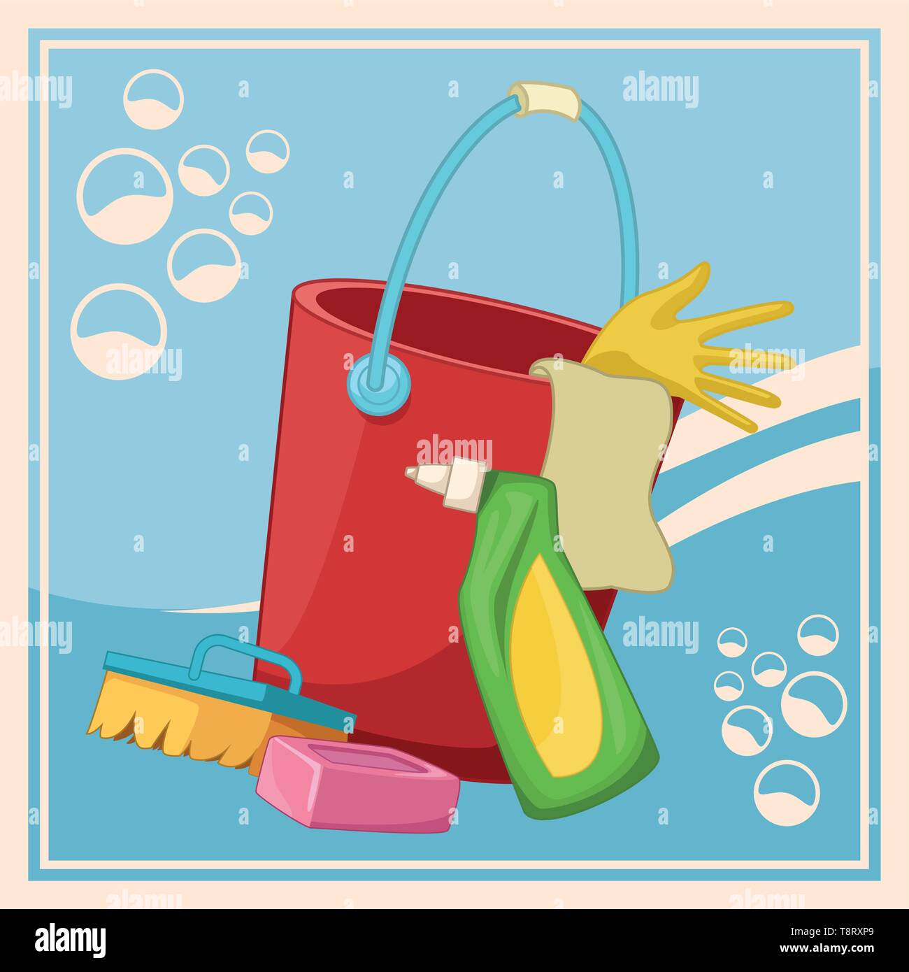 housekeeping cleaning cartoon Stock Vector Image & Art Alamy