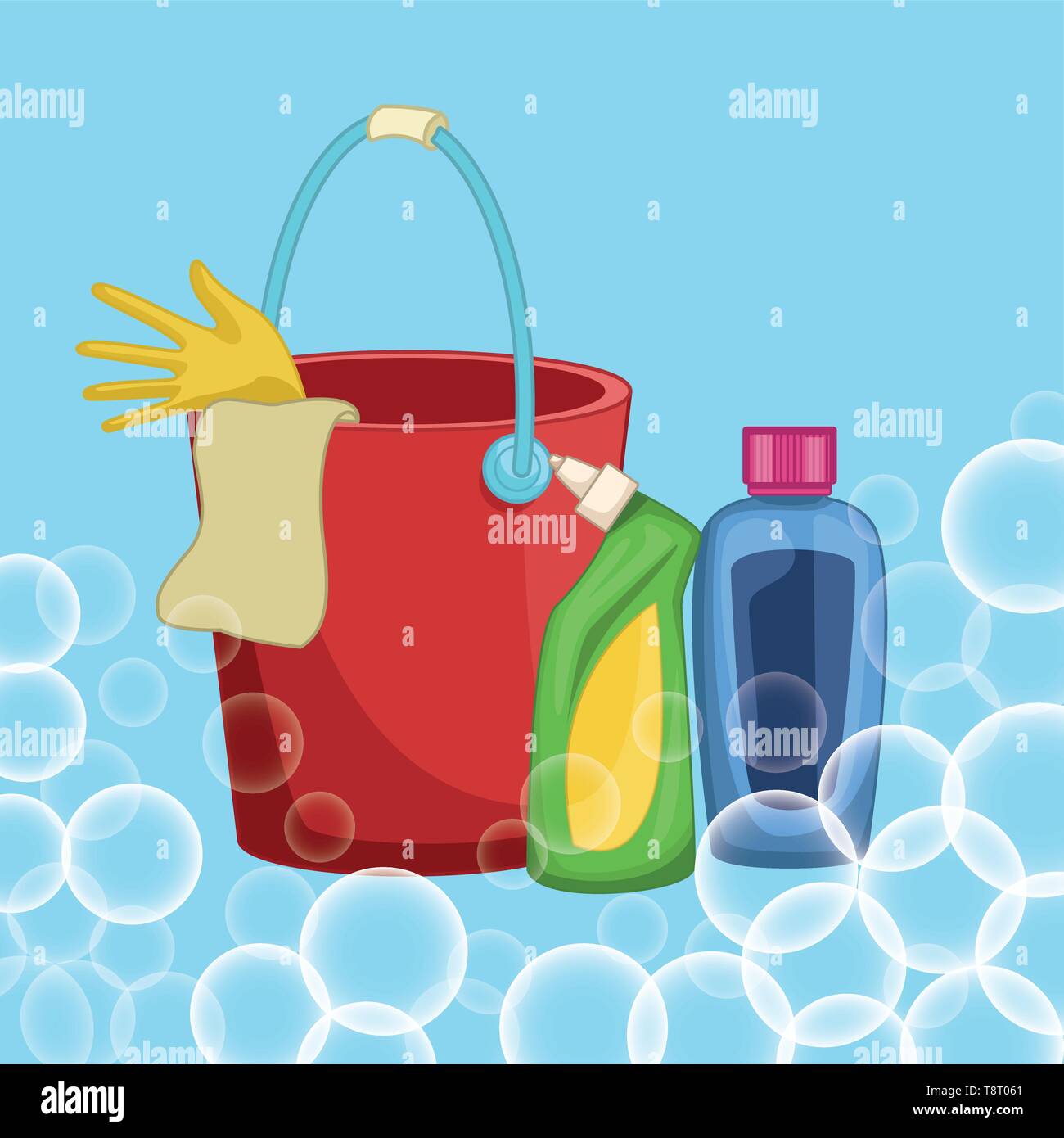 housekeeping cleaning cartoon Stock Vector Image & Art Alamy
