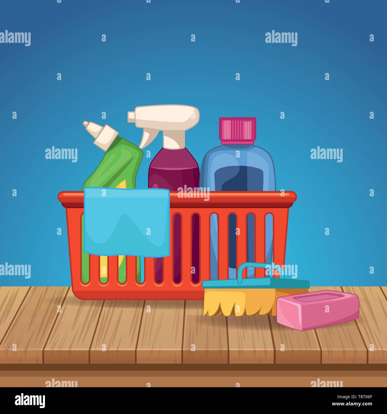 housekeeping cleaning cartoon Stock Vector Image & Art Alamy