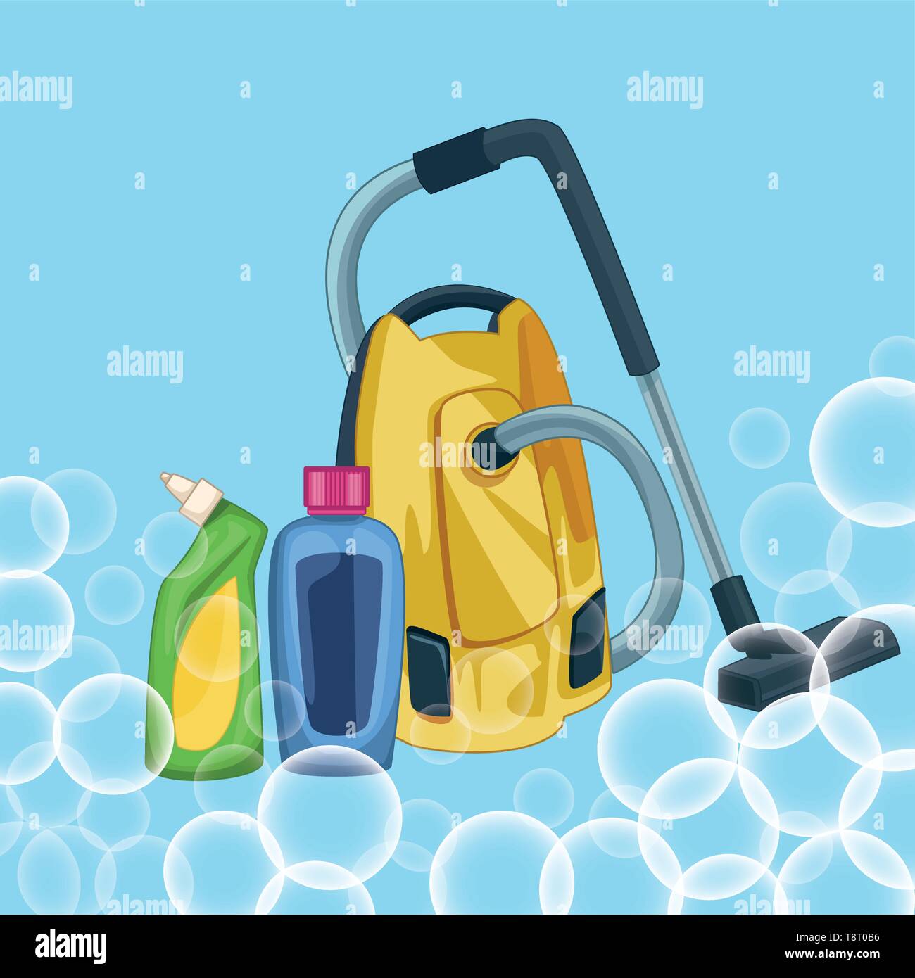 housekeeping cleaning cartoon Stock Vector Image & Art Alamy